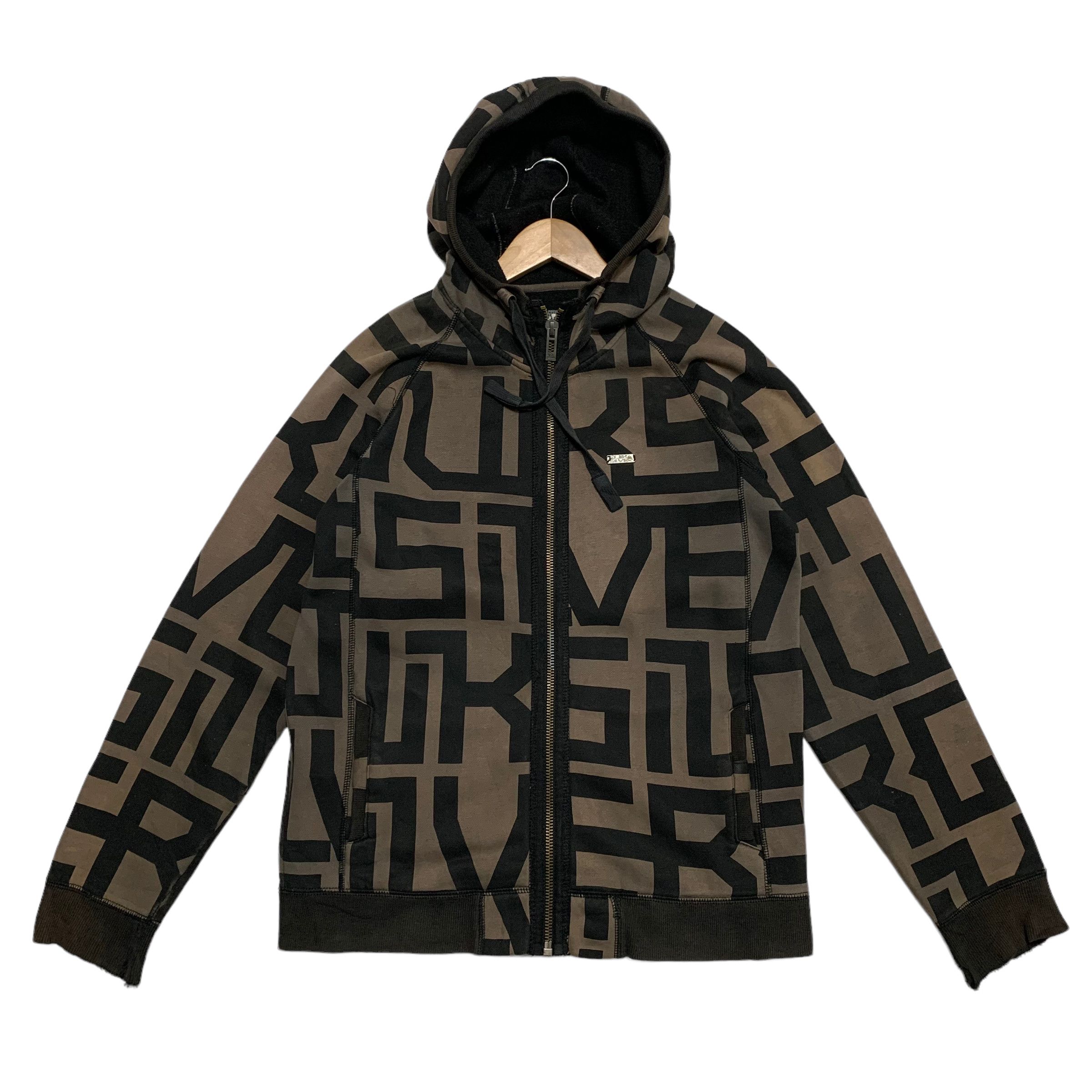 Quiksilver Quiksilver Monogram Fullprint Hooded Zipper Jacket Size US M / EU 48-50 / 2 - 1 Thumbnail