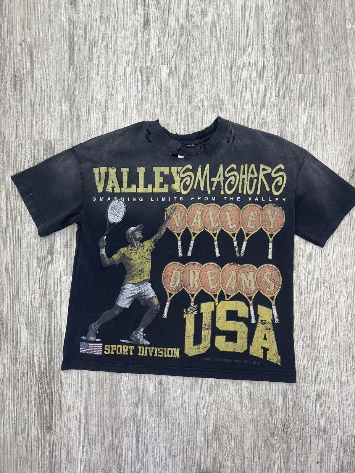 Vale Vale tennis tee (black) Size US S / EU 44-46 / 1 - 1 Thumbnail