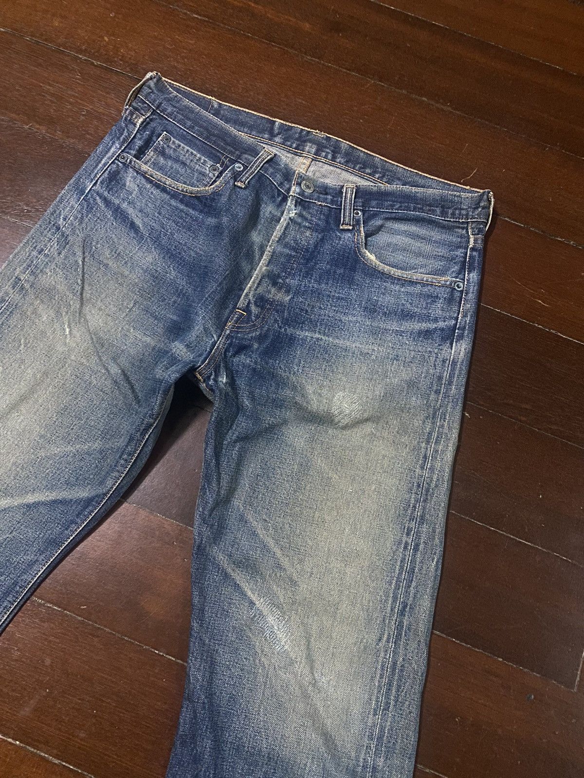 Denime Vintage DENIME JAPAN Distress Mud wash Selvedge Jeans Size US 34 / EU 50 - 6 Thumbnail