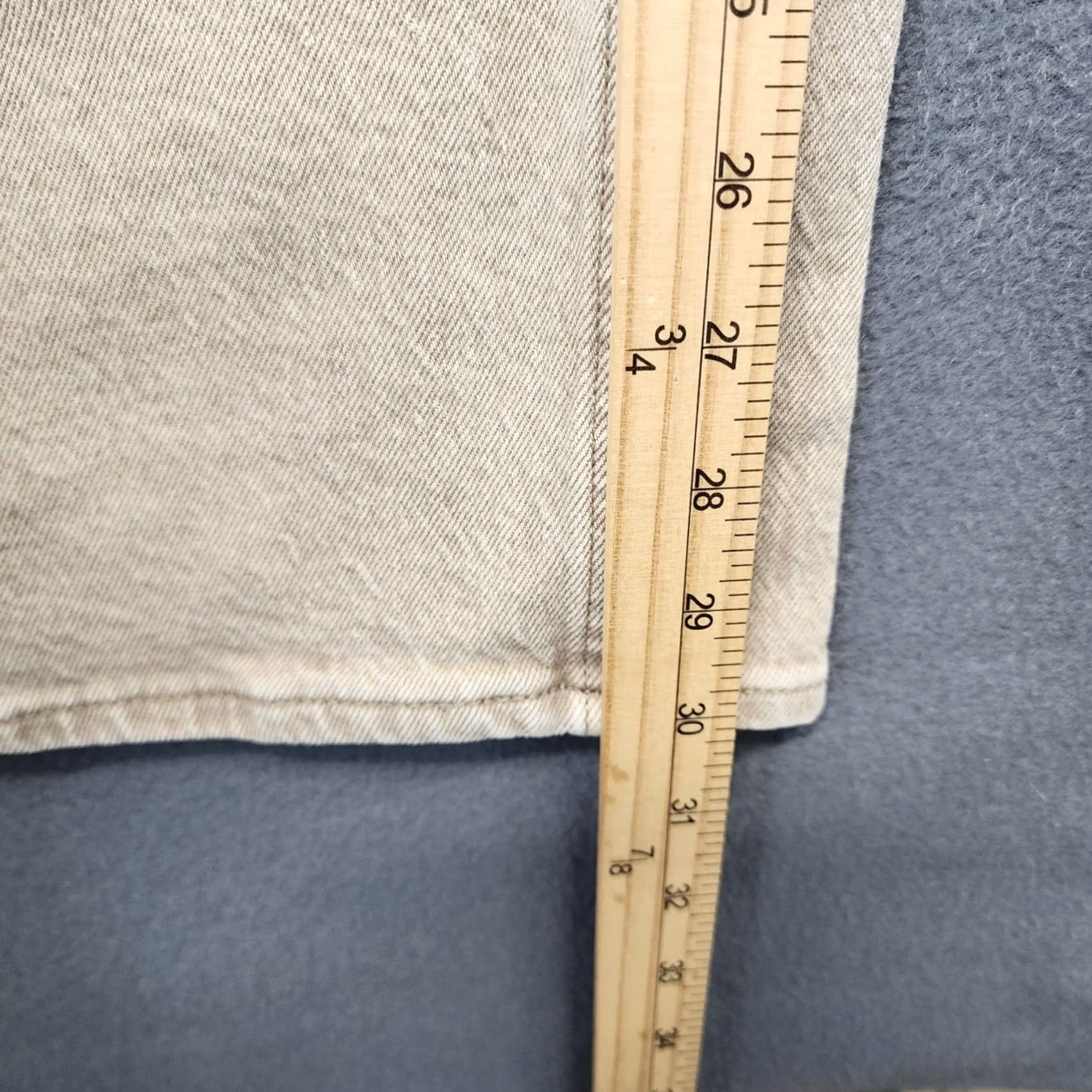 Abercrombie & Fitch Abercrombie 90s Relaxed High Rise Curve Love Jeans 4 Tan Straight Stretch Jeans Women Regular 30in Inseam Cotton Blend 5-Pocket Rise High Size 27" / US 4 / IT 40 - 7 Thumbnail