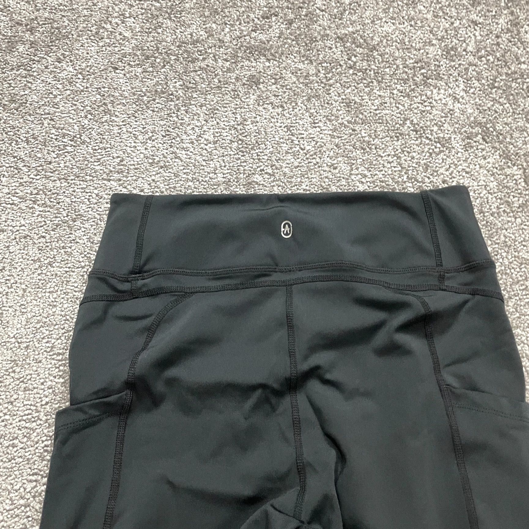 Vintage VINTAGE JustFab Womens Leggings Activewear Size M Black Compression Yoga Gym Running Size 32" / US 10 / IT 46 - 3 Thumbnail
