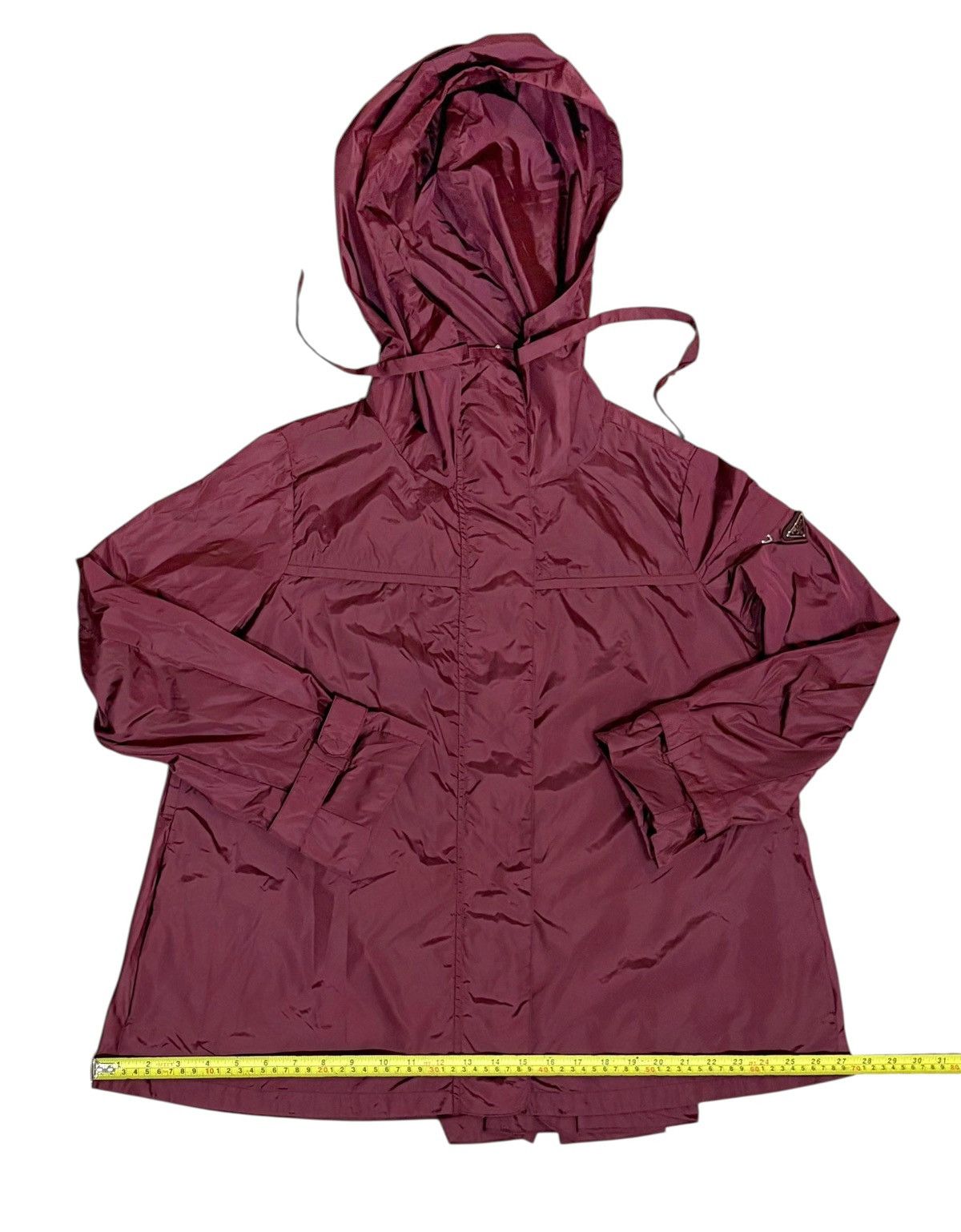 Prada Prada Burgundy Nylon Hoodie Jacket Size S / US 4 / IT 40 - 13 Thumbnail