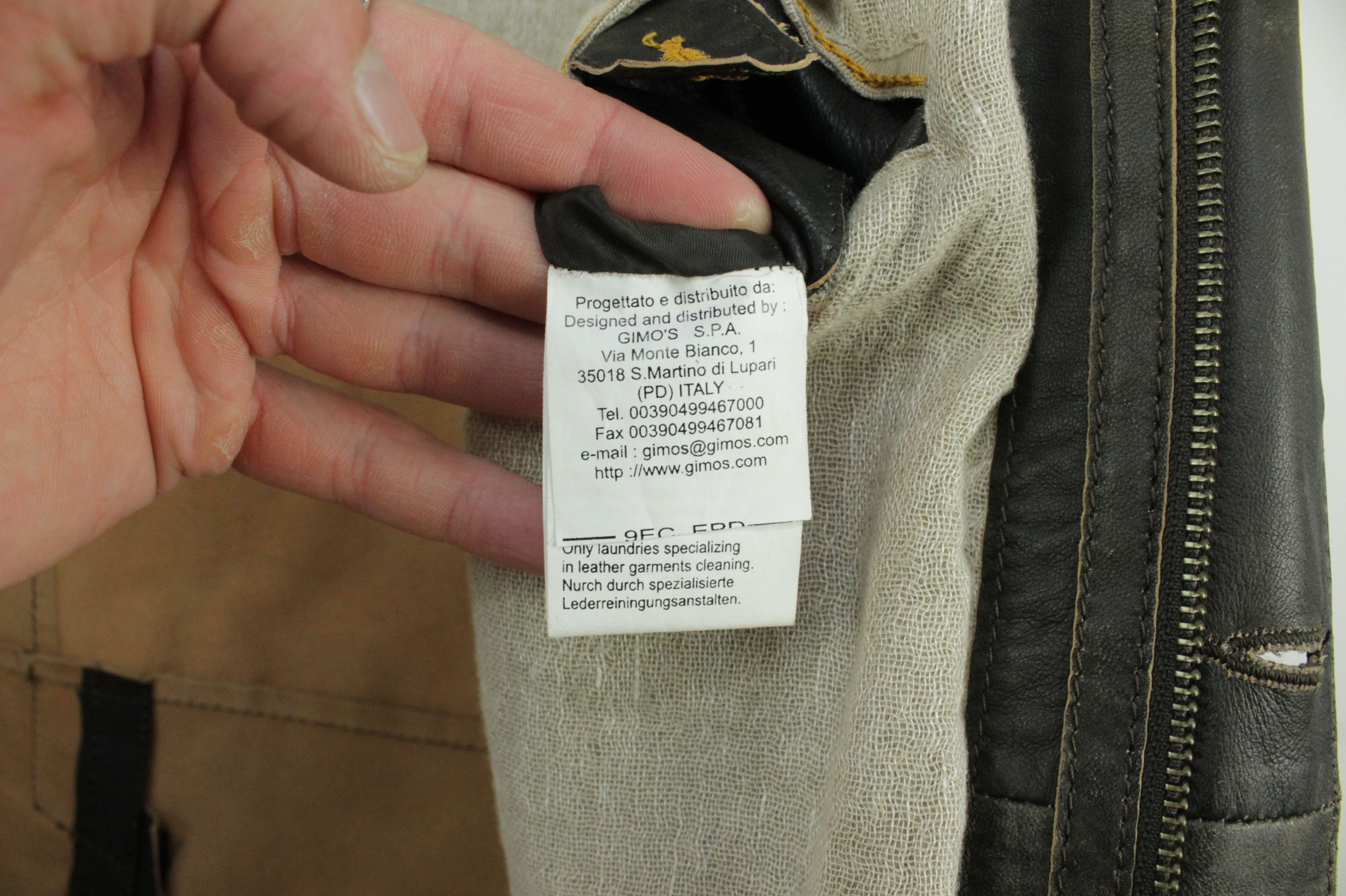 Gimo's Gimo's Light Leather Jacket Men's Size US M / EU 48-50 / 2 - 10 Thumbnail