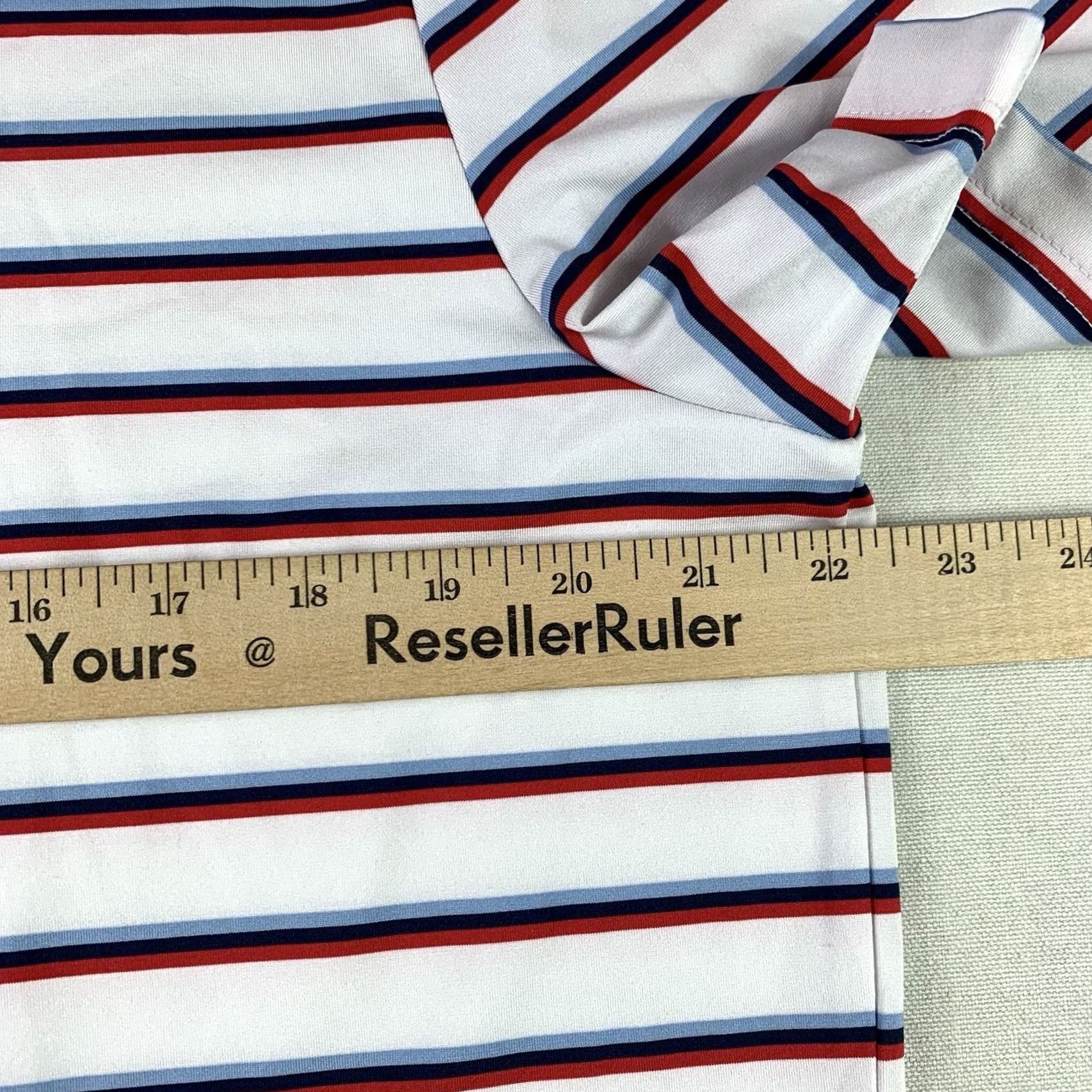 Vintage Good Good Golf Polo Shirt Men Large Red Blue White Striped Short sleeve Size US L / EU 52-54 / 3 - 5 Thumbnail