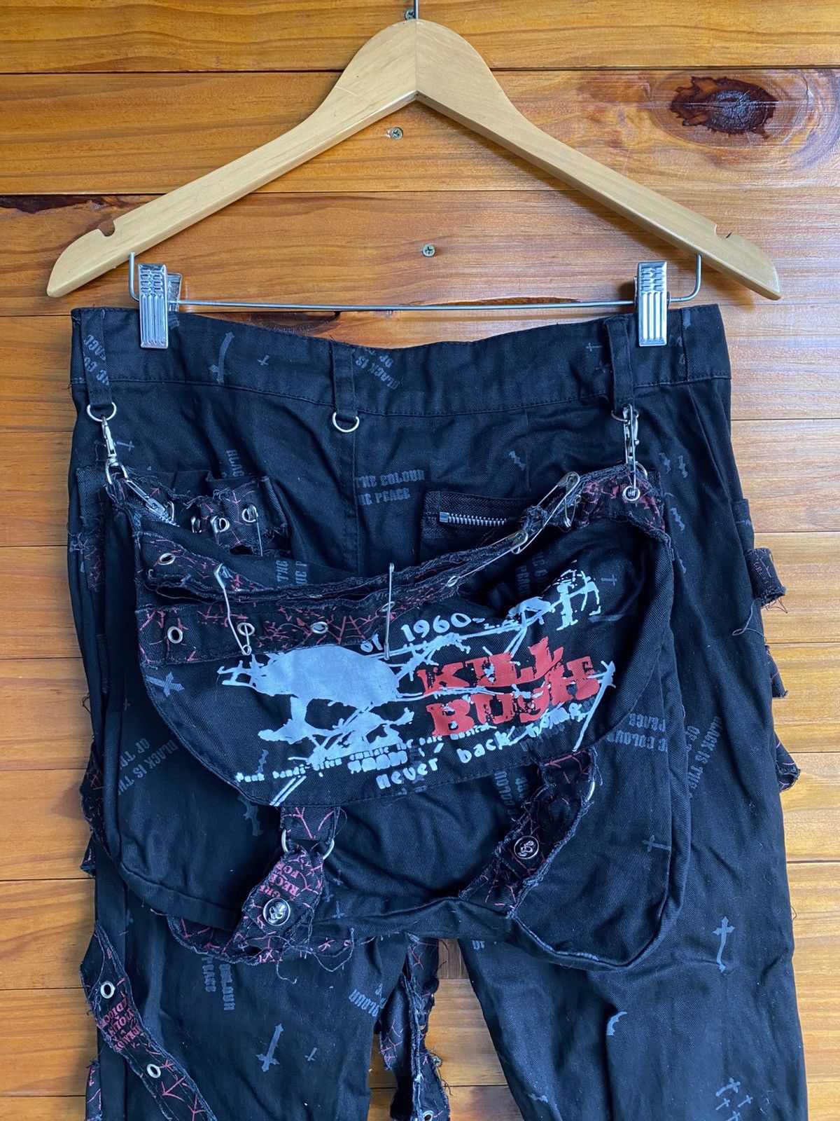 Japanese Brand GLP Gothic Lauta Punk Bondage Pant Black Multi-Strap Archive Size US 30 / EU 46 - 22 Thumbnail