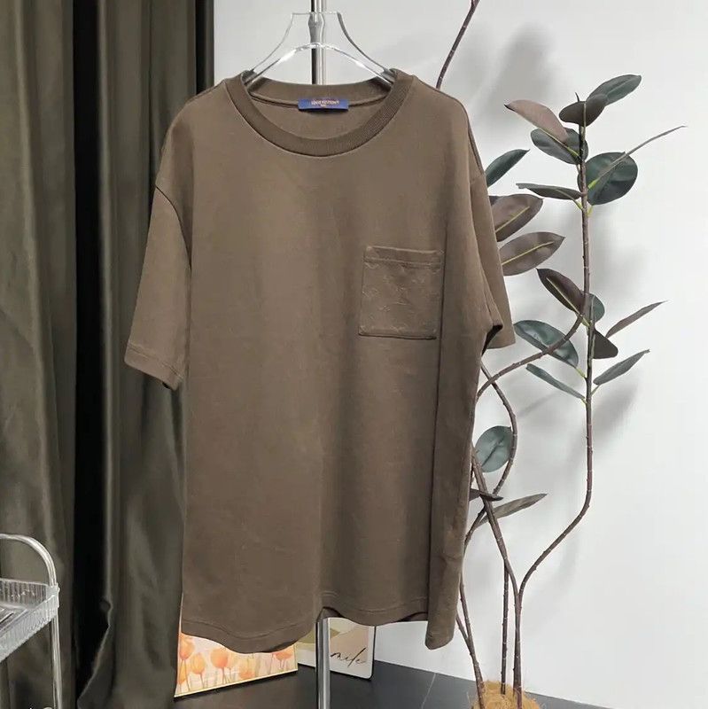 Louis Vuitton Louis Vuitton Khaki Cotton Women's T-Shirt 0089 Size M / US 6-8 / IT 42-44 - 1 Thumbnail