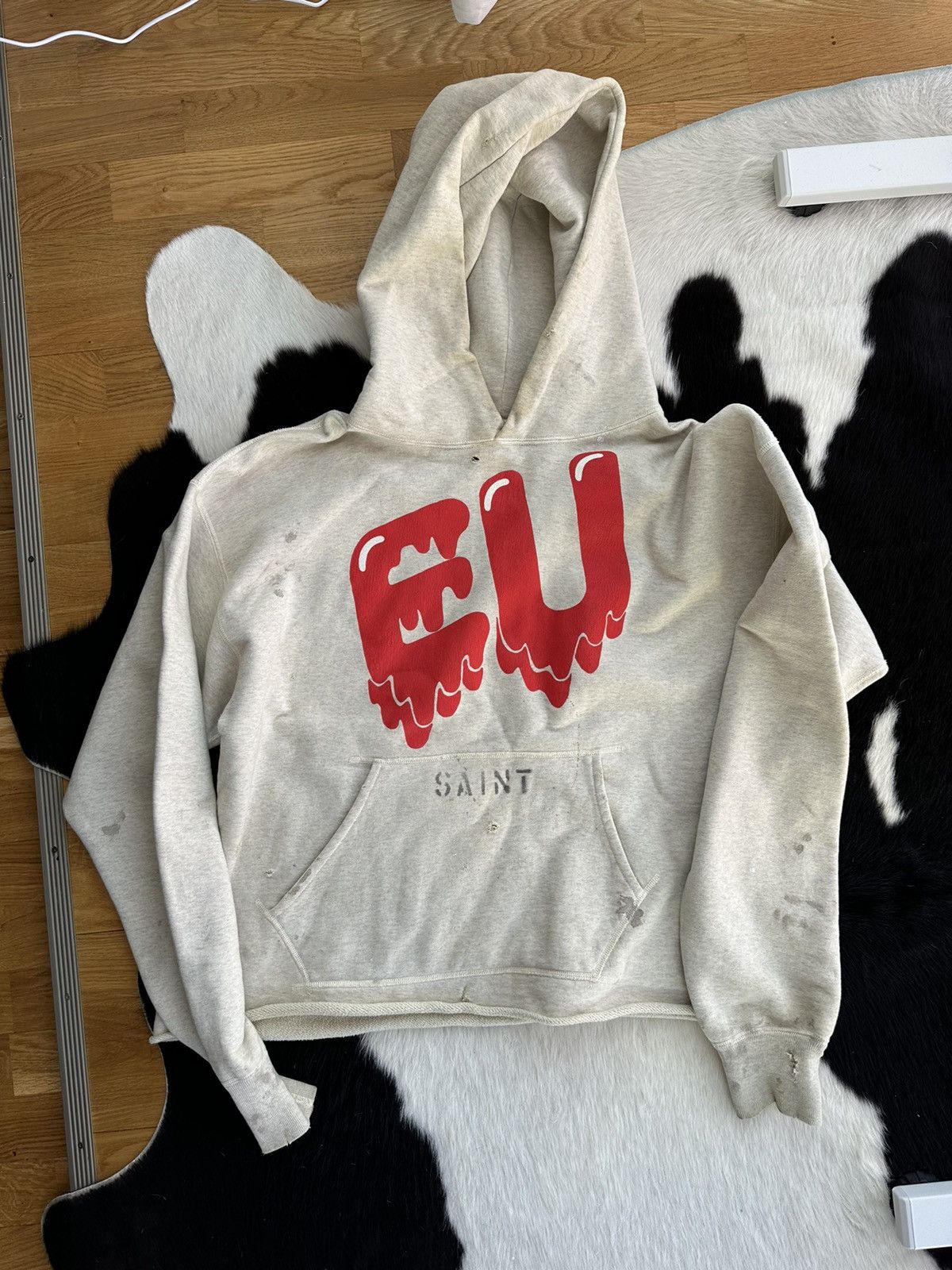美品　SAINT MICHAEL  EU HOODIE L Saint Michael EU X SAINT MICHAEL HOODIE | Grailed