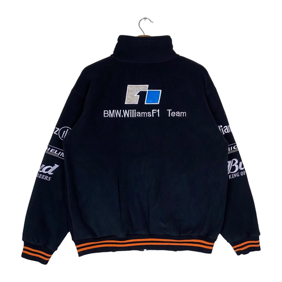 BMW Vintage BMW Patch Work Full Zipper Fleece Jacket Size US XL / EU 56 / 4 - 10 Thumbnail