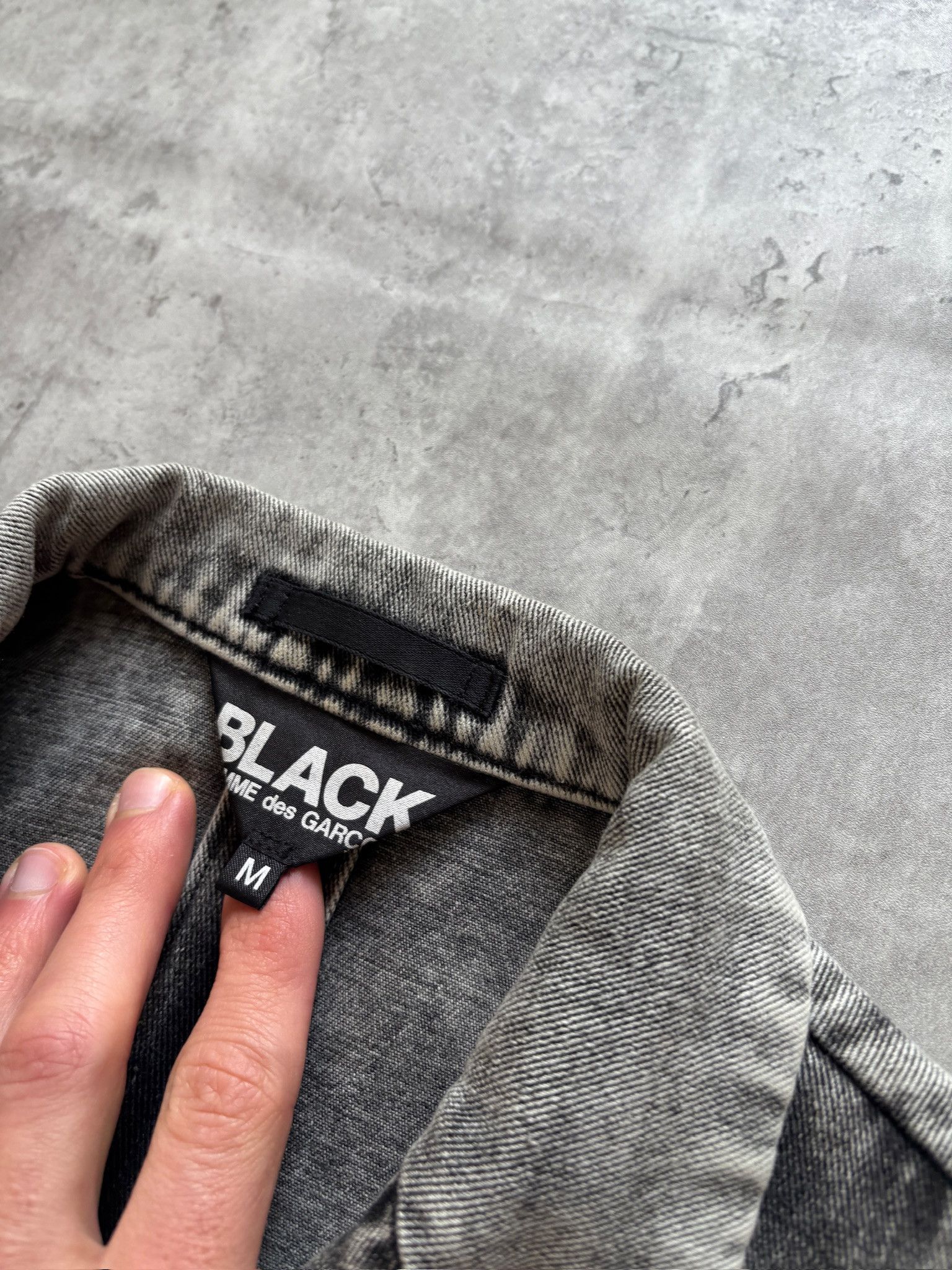 Comme des Garcons Black Comme des Garçons Black SS21 Gray Washed Denim Blazer Size US M / EU 48-50 / 2 - 5 Thumbnail