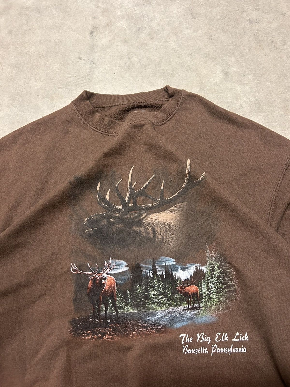 Vintage Vintage brown nature Crewneck Size US XL / EU 56 / 4 - 3 Thumbnail