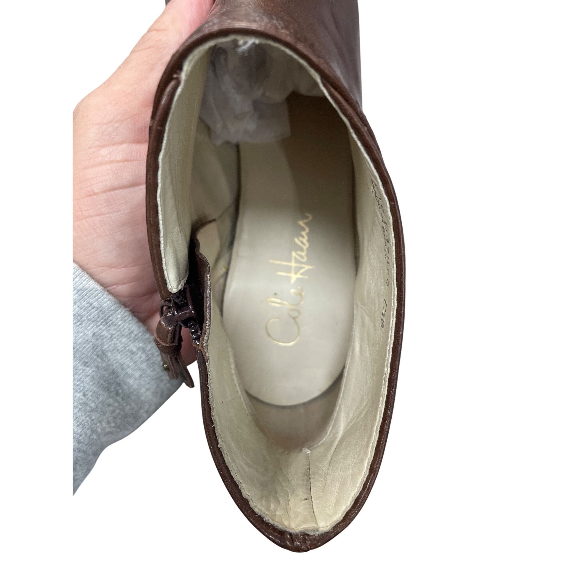 Cole Haan Cole Haan womans brown leather Kitt heels ankle boots Sz 7.5 Size US 7.5 / IT 37.5 - 8 Thumbnail