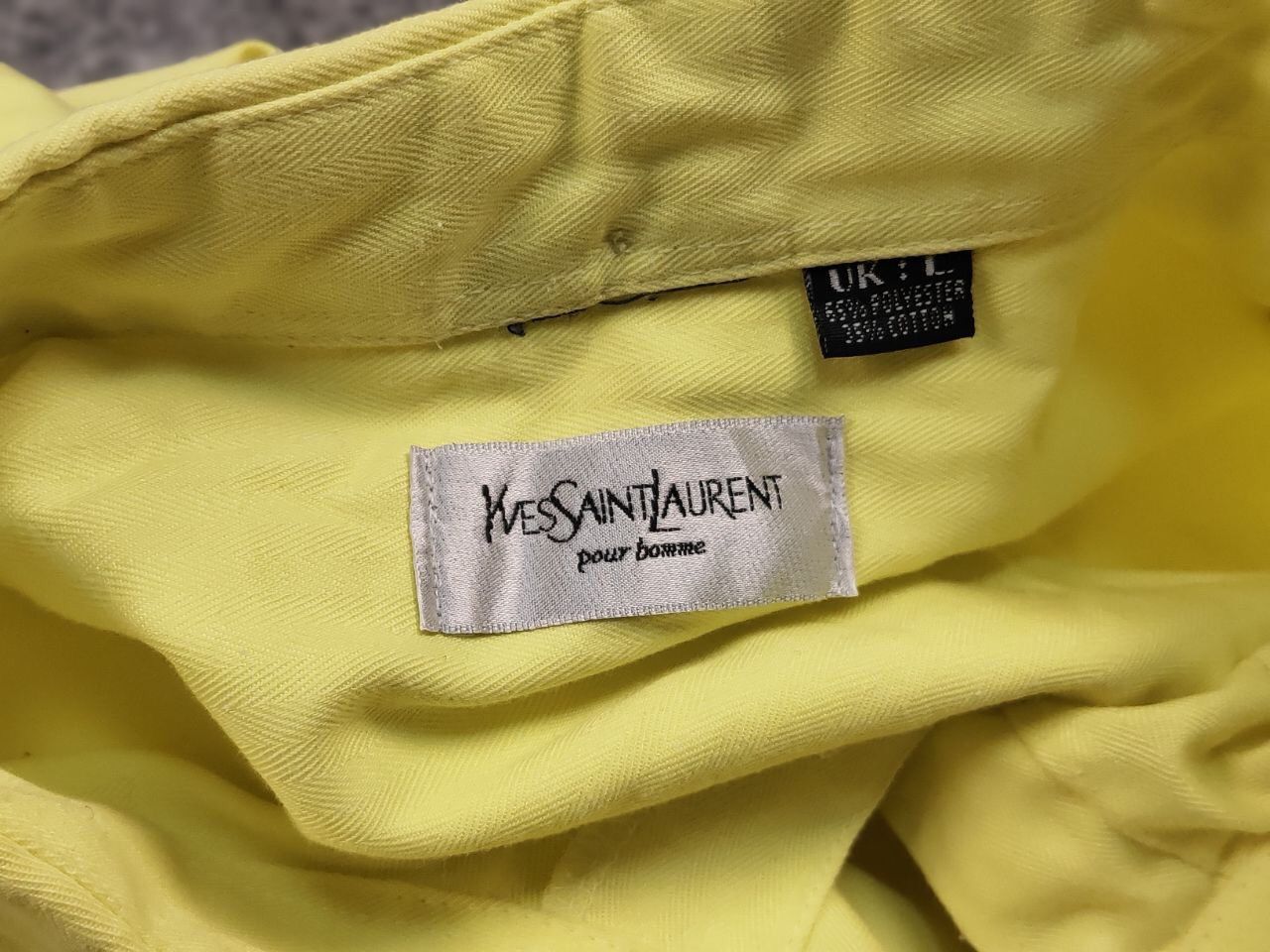 Yves Saint Laurent Rare Vintage Yves saint laurent Logo neon Buttons Shirt Size US XL / EU 56 / 4 - 17 Thumbnail