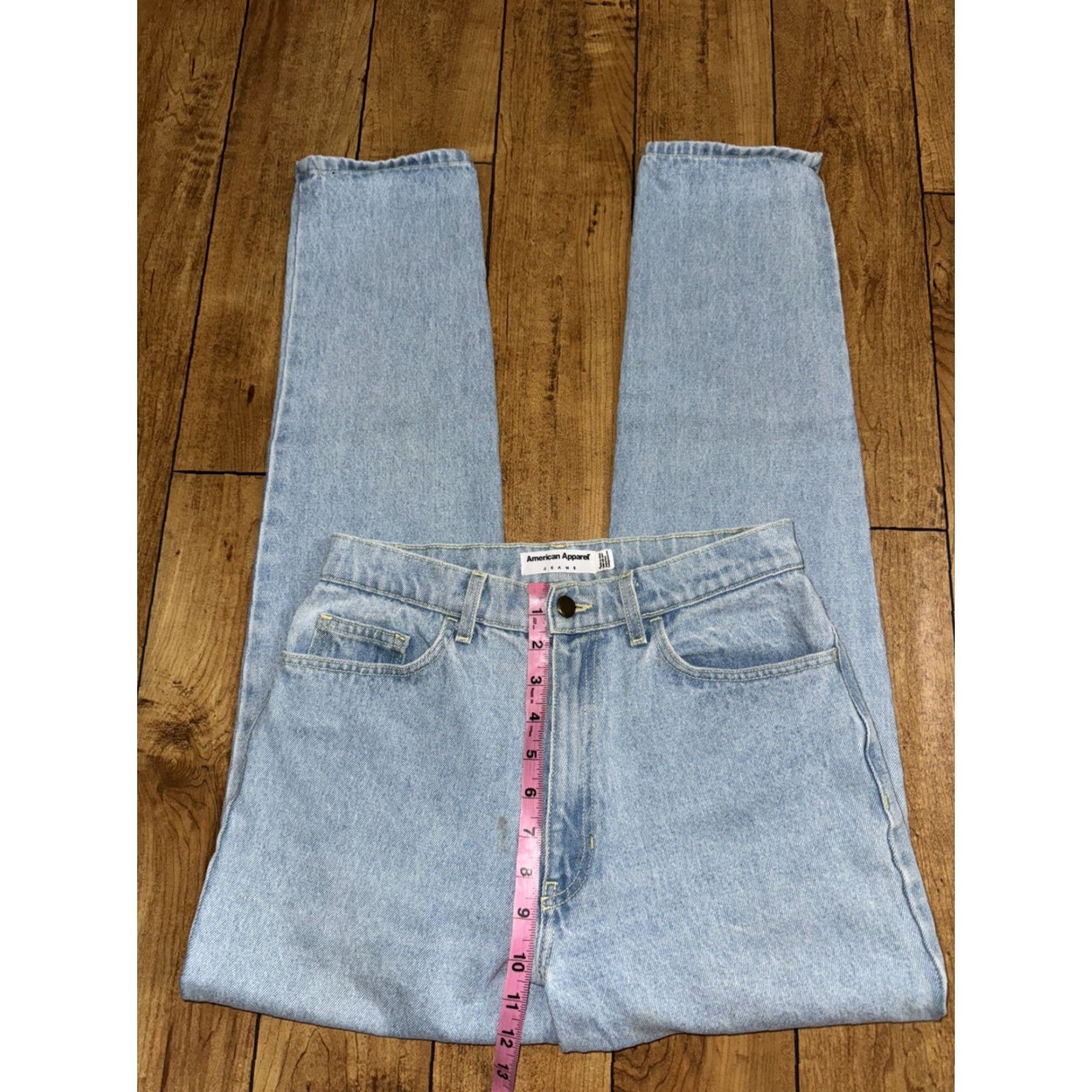 American Apparel VINTAGE American Apparel Skinny Denim Jeans Blue Men’s 28x32 Light Wash Mens Size US 28 / EU 44 - 3 Thumbnail