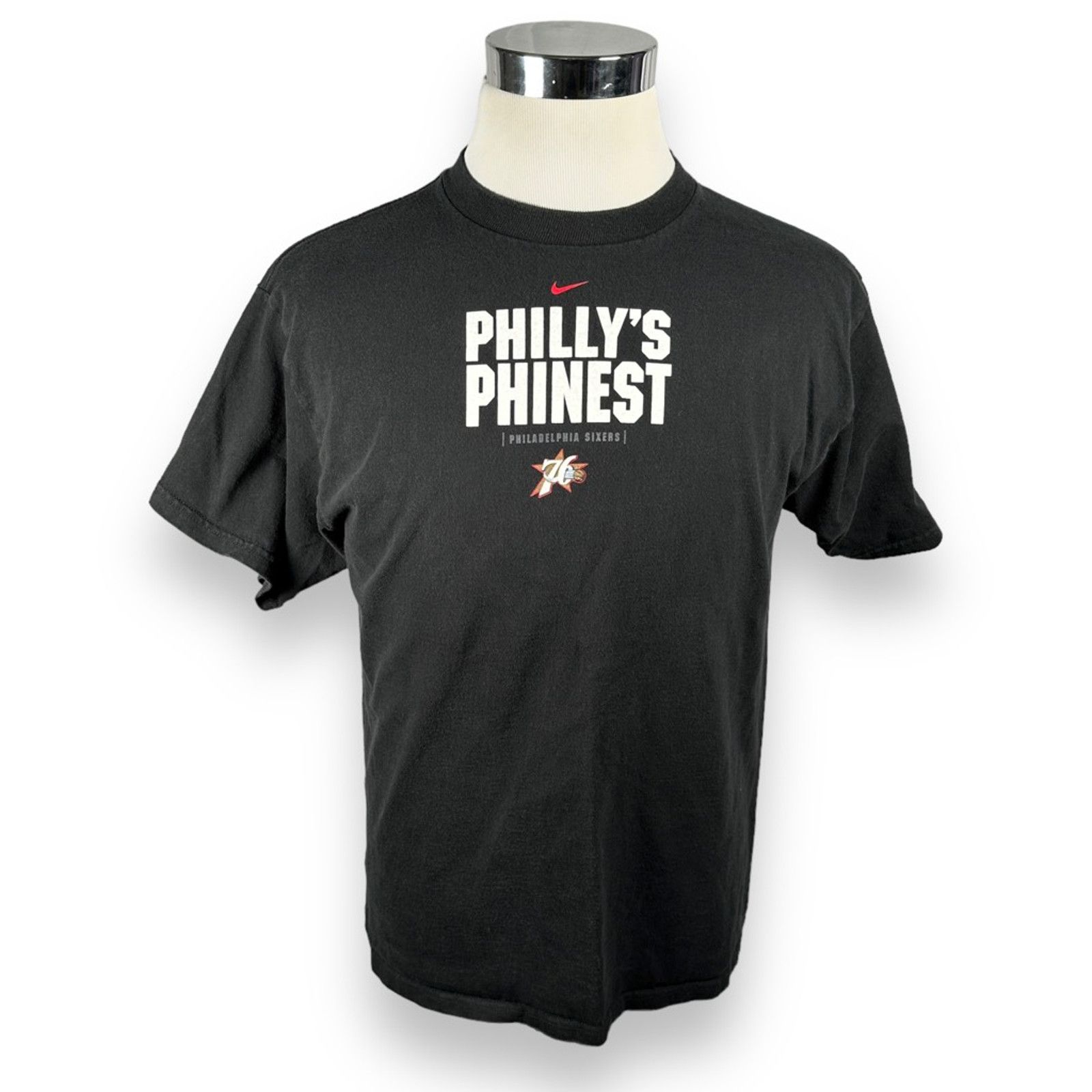 Nike Nike Iverson T-Shirt Vintage 76ers Phillys Finest Black S Size US S / EU 44-46 / 1 - 1 Thumbnail