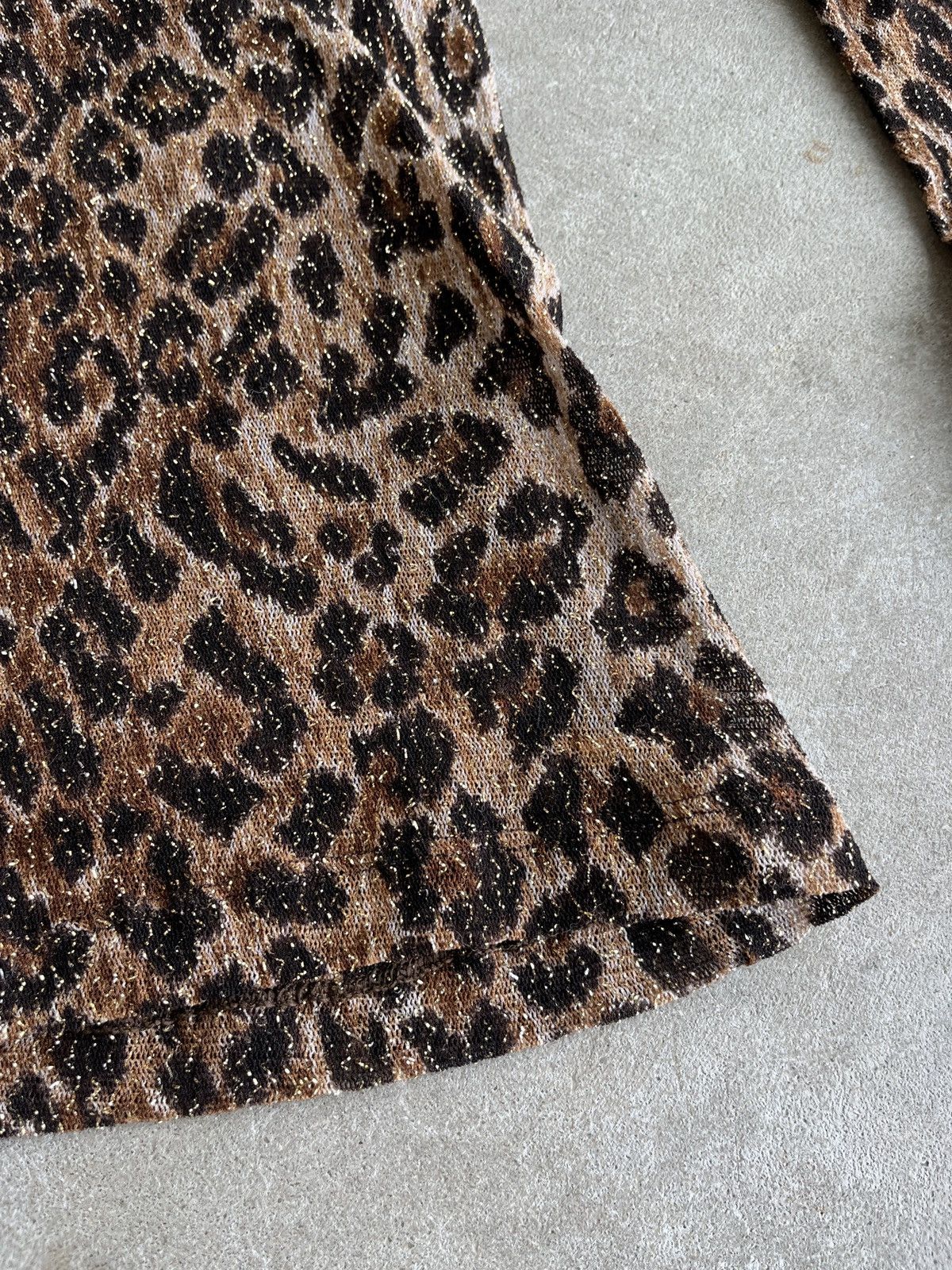 Dolce & Gabbana Vintage Dolce & Gabbana Cheetah Mesh Shirt Size S / US 4 / IT 40 - 10 Thumbnail