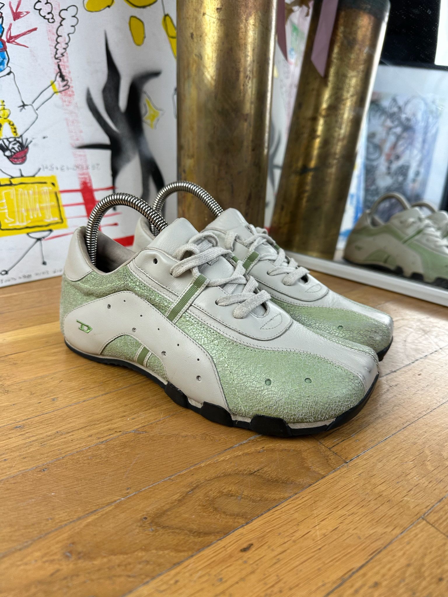 Diesel VINTAGE RARE DIESEL SNEAKERS 90s Y2K Size US 7 / IT 37 - 18 Thumbnail