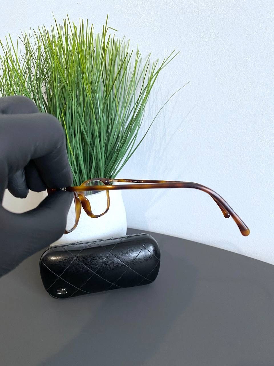 Chanel × Designer CHANEL Women's Rectangle Eyeglasses, 3281 c.1295 Size ONE SIZE - 9 Thumbnail