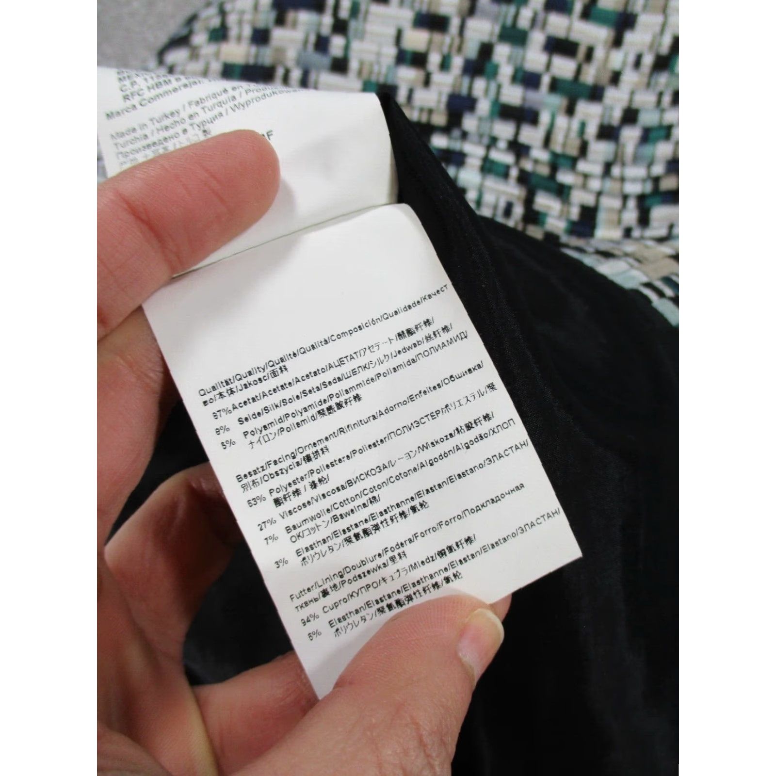 Hugo Boss HUGO BOSS Pencil Skirt Womens 8 Black Multi Geometric Zip Knee Length Size 30" / US 8 / IT 44 - 7 Thumbnail