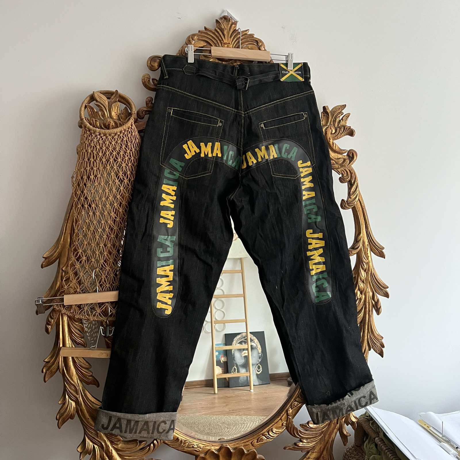 Japanese Brand VTG Jamaica club Like Evisu denim pants Sz 36 Size US 36 / EU 52 - 1 Thumbnail