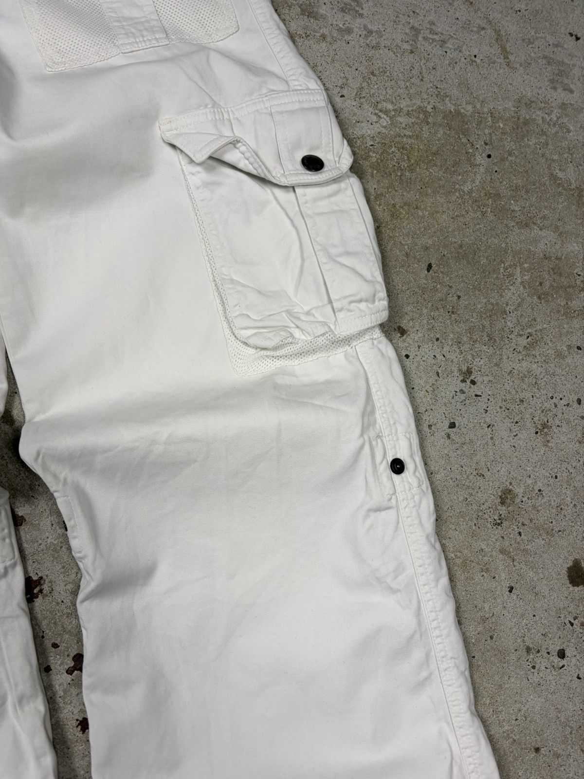 Dolce & Gabbana 2000s Dolce & Gabbana White Baggy Cargo Pants Utility Size 27" / US 4 / IT 40 - 5 Thumbnail