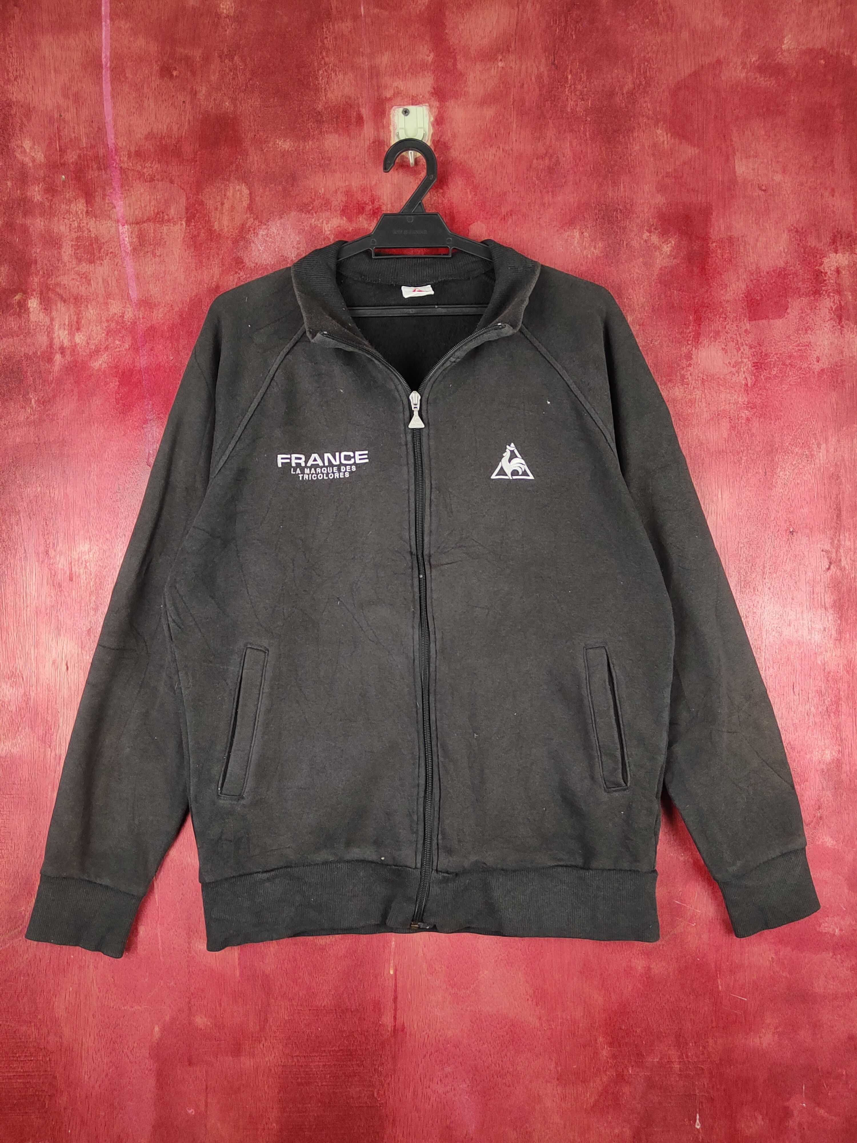 Japanese Brand × Le Coq Sportif × Vintage Le Coq Sportif vintage japan Black Sweaters #S1360 Size US L / EU 52-54 / 3 - 1 Thumbnail