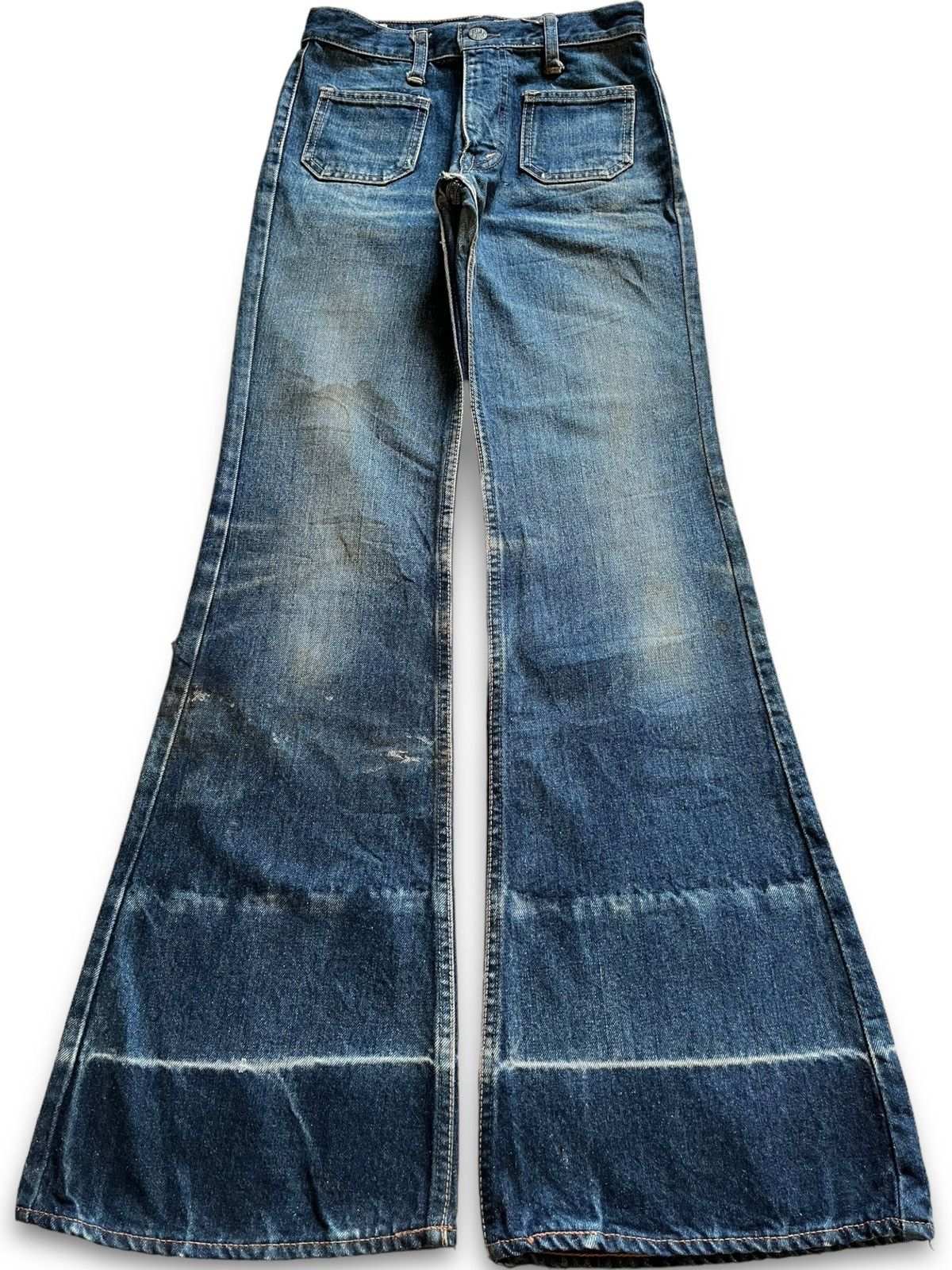 Japanese Brand Vintage Japanese Brand Workwear Bush Style Flare Jeans Size 25" / US 0 / IT 36 - 1 Thumbnail