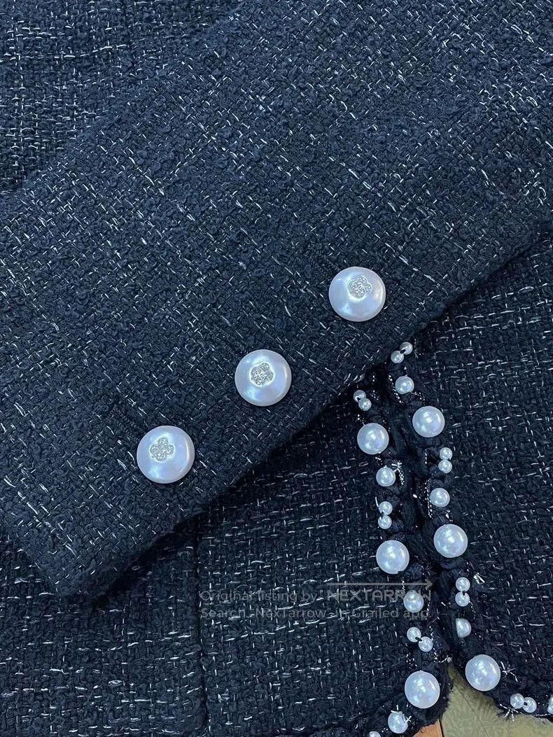 Chanel Chanel 25P Black Pearl Jacket. Size US M / EU 48-50 / 2 - 2 Thumbnail