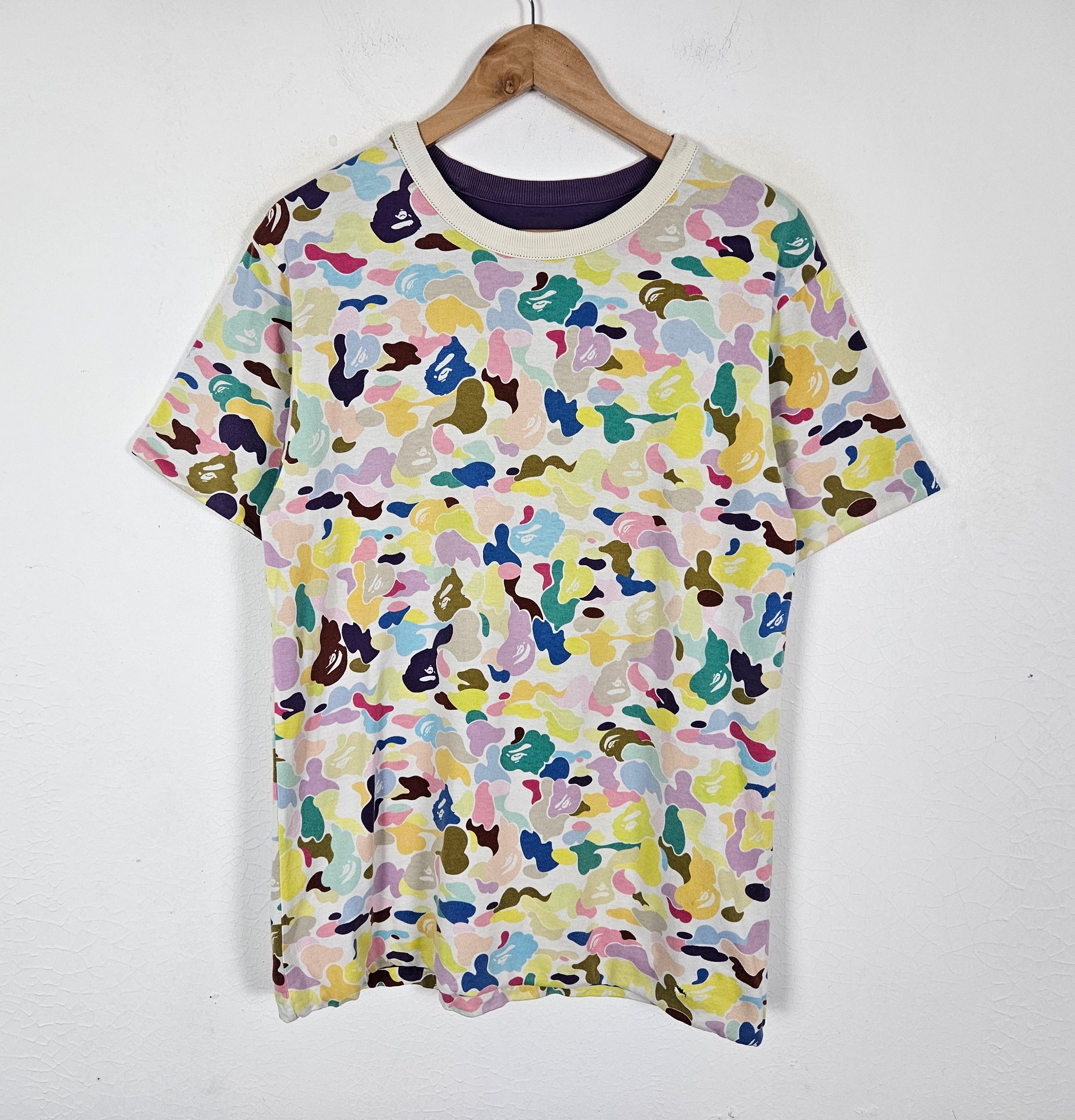 Bape A Bathing Ape BAPE Multi Camo Reversible Tee Size US M / EU 48-50 / 2 - 5 Thumbnail