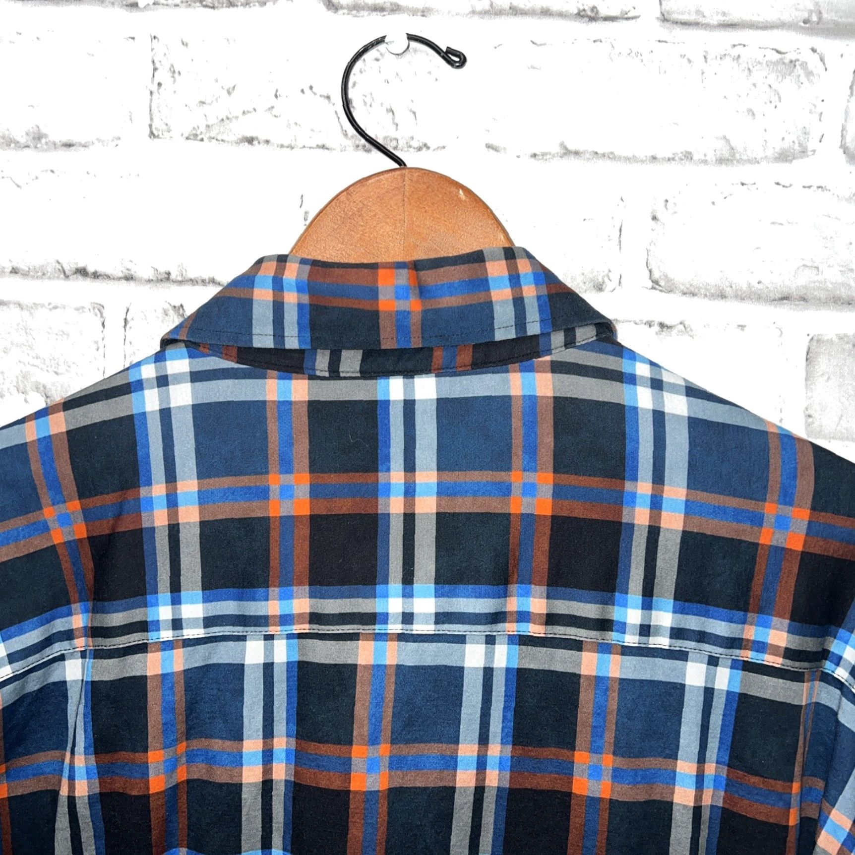 Vintage ButterCloth Blue Plaid Button-Up Shirt Mens XL Size Long Sleeve Size US XL / EU 56 / 4 - 5 Thumbnail