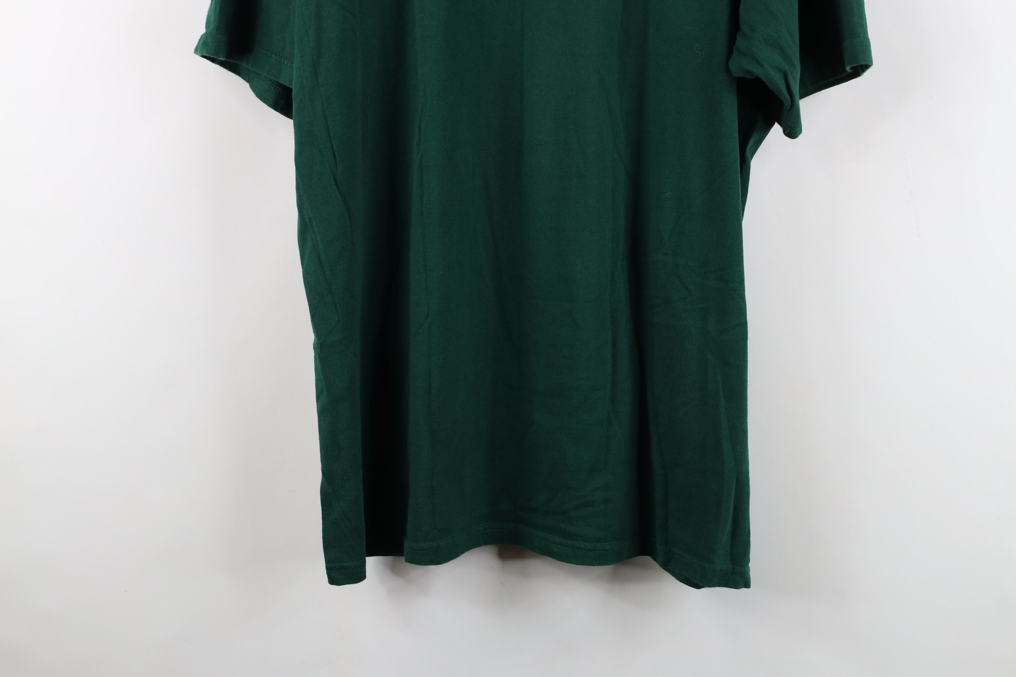 Vintage Vintage 90s Streetwear Short Sleeve T-Shirt Green Cotton Size US XXL / EU 58 / 5 - 14 Thumbnail