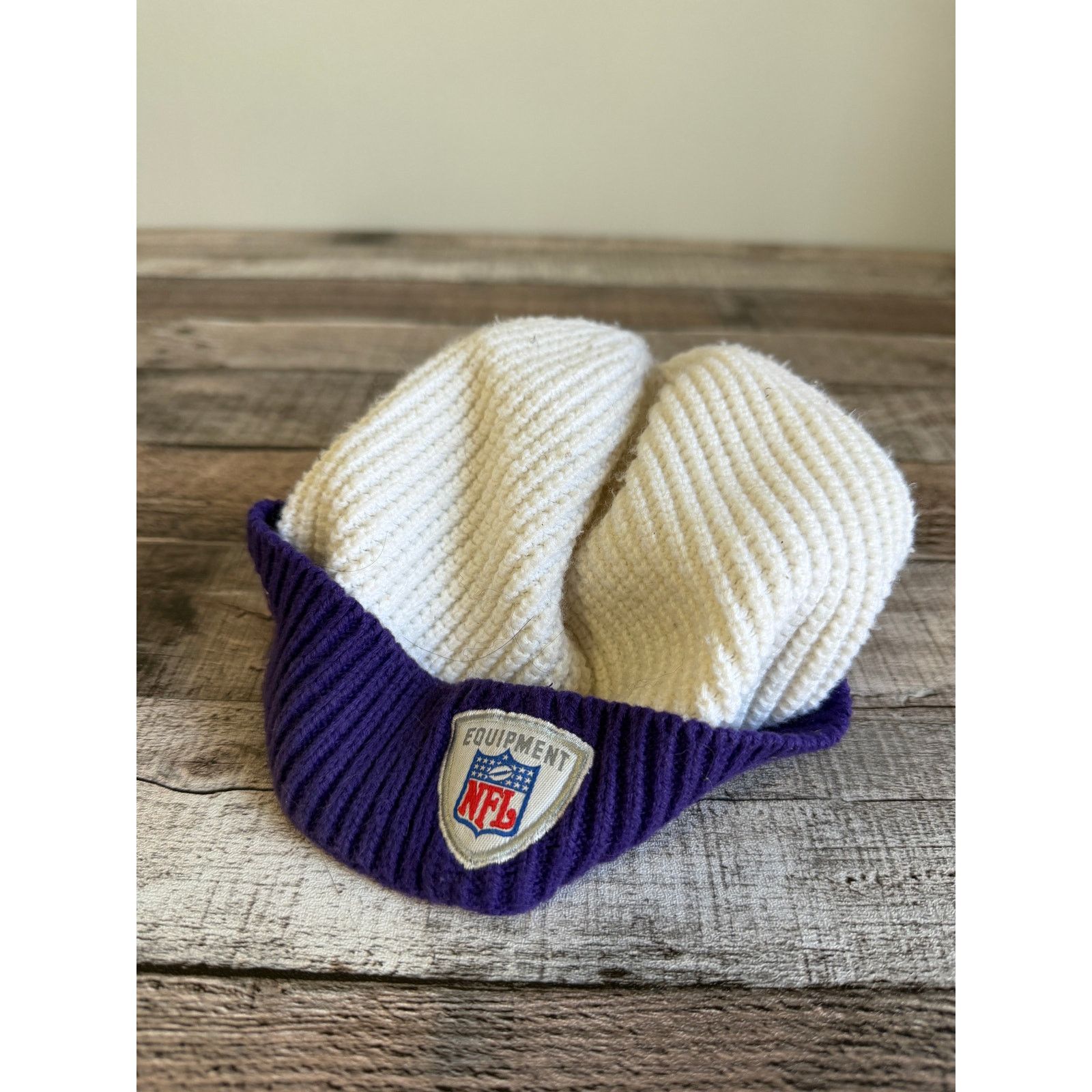 Reebok Minnesota Vikings NFL Football Winter Hat/Beanie w/ Brim Size ONE SIZE - 4 Thumbnail