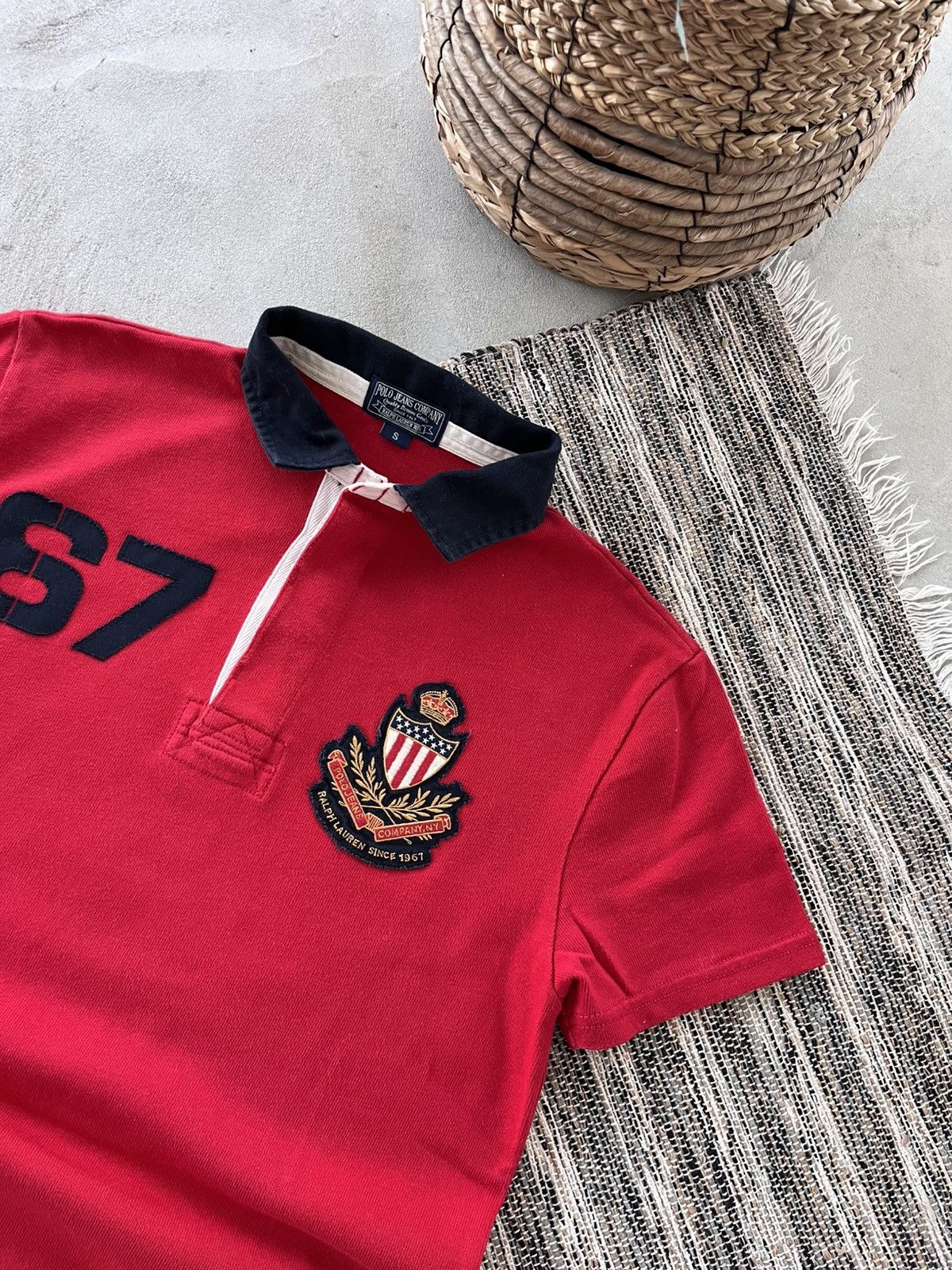 Polo Ralph Lauren Vintage Polo Ralph Lauren Red Logo Luxury Y2K Polo Tshirt Size US S / EU 44-46 / 1 - 3 Thumbnail