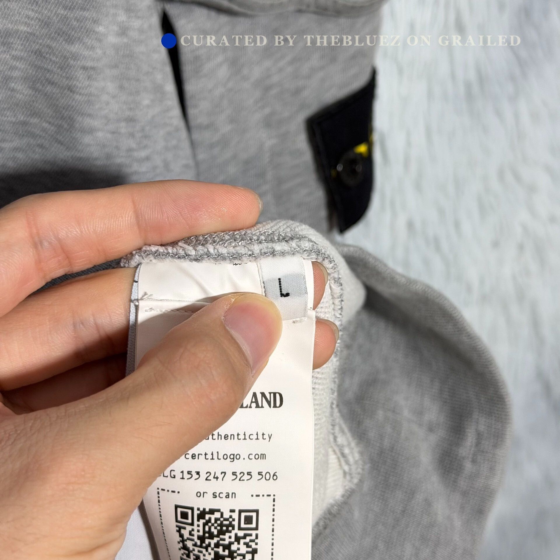 Stone Island Stone Island Gray Crewneck Sweatshirt L Size US L / EU 52-54 / 3 - 6 Thumbnail