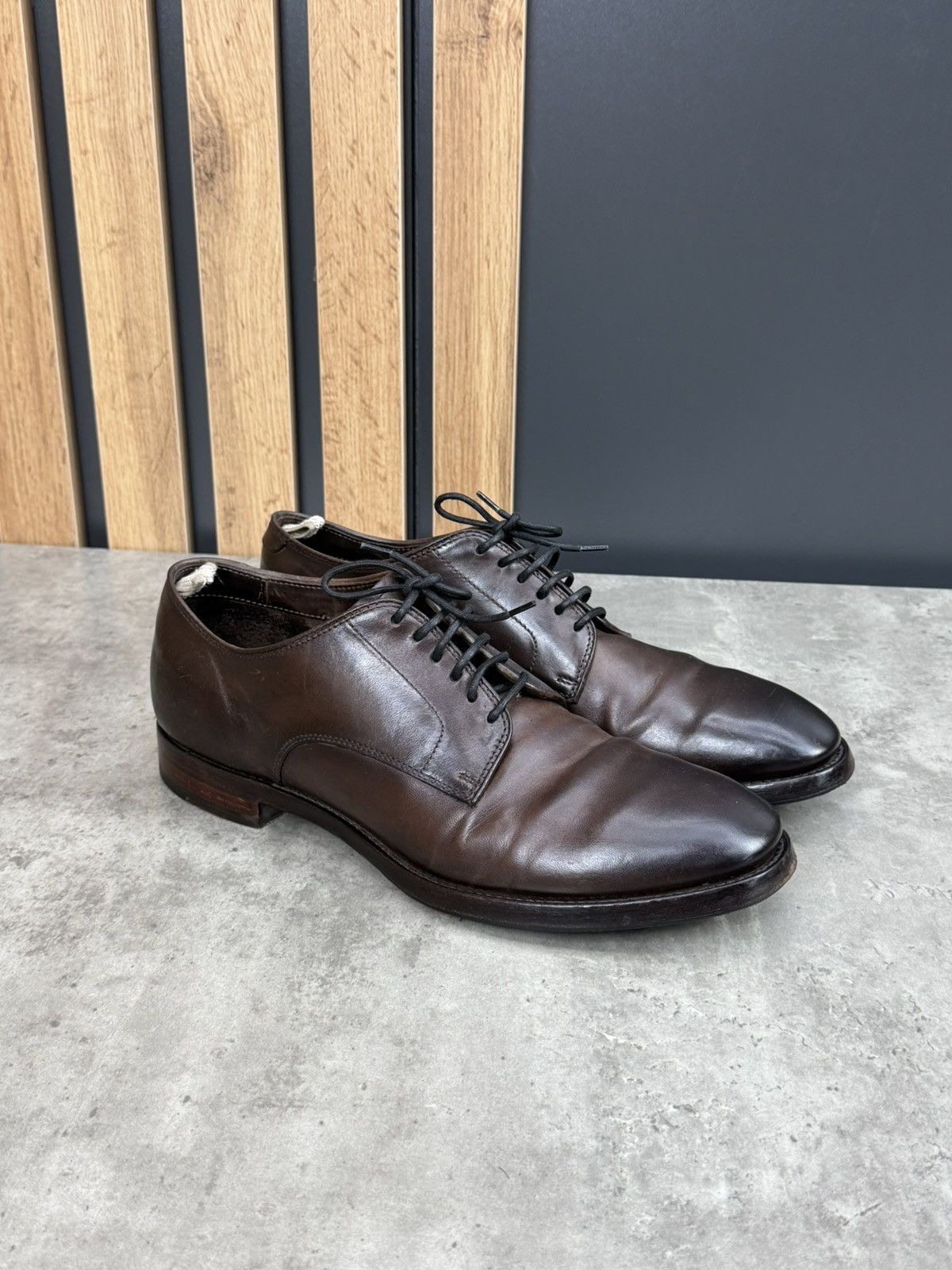Officine Creative Officine Creative Brown Leather Lace Up Shoes Size 42 Size US 9 / EU 42 - 3 Thumbnail