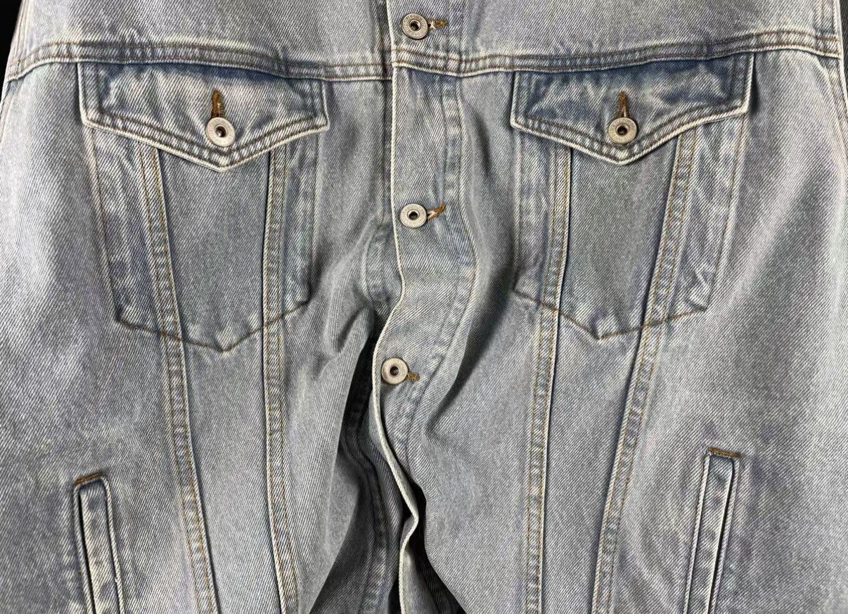 Y/Project Y/Project Wire Ruched Washed Denim Jacket J31 Size US L / EU 52-54 / 3 - 5 Thumbnail