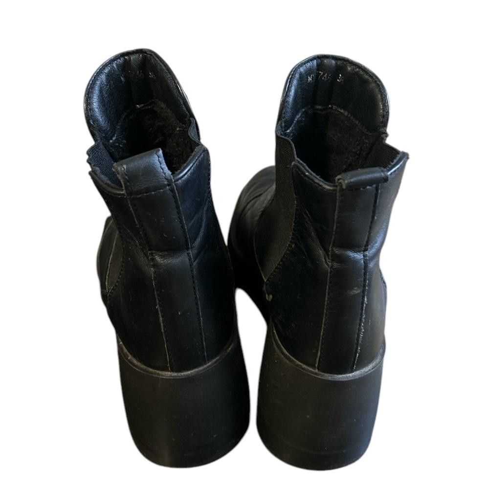 Designer Black Platform original trend Boots Size US 8 / IT 38 - 3 Thumbnail