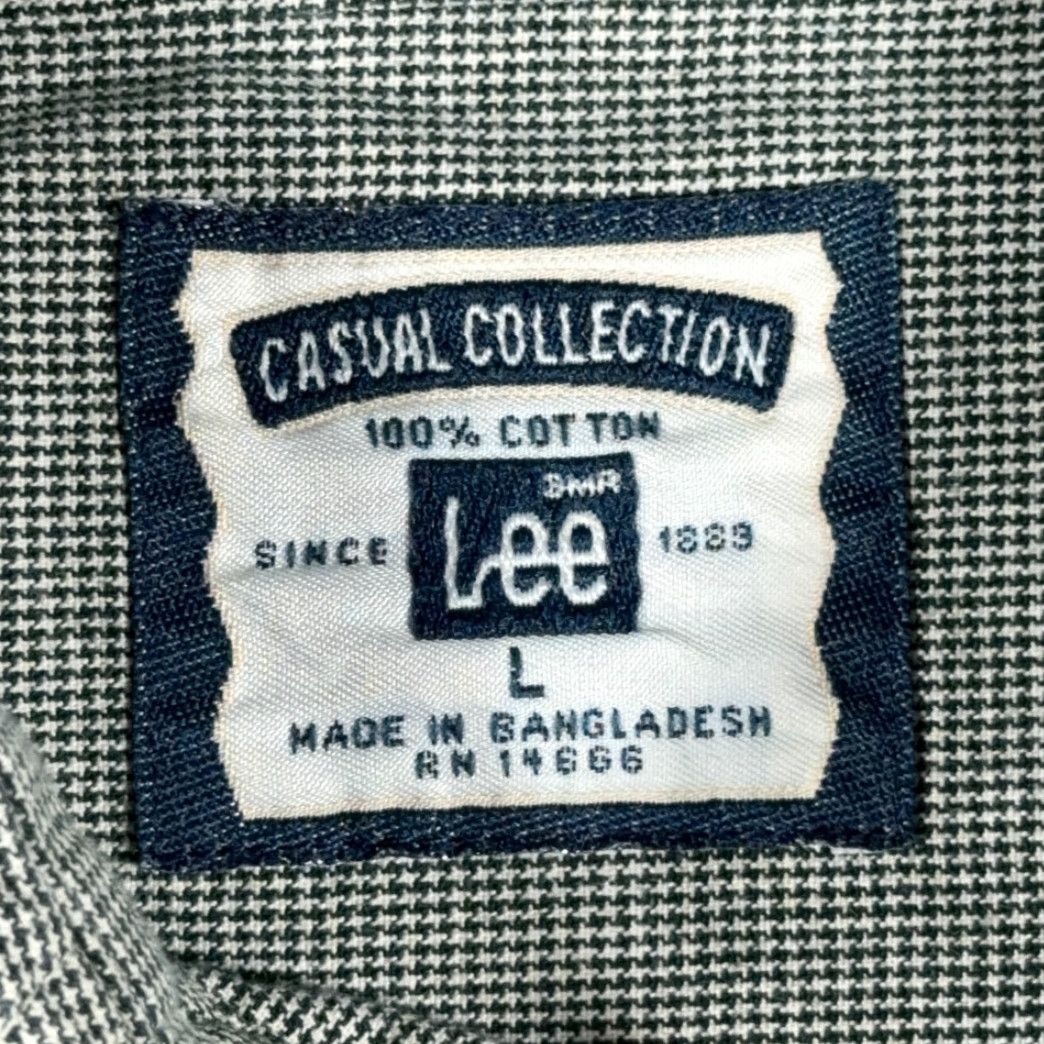 Lee VINTAGE Lee Shirt Adult LARGE Gray Black White Houndstooth Cotton Casual 90s Lee Shirt Category: Shirt Adult Large Gray Houndstooth 90s Mens Size US L / EU 52-54 / 3 - 4 Thumbnail