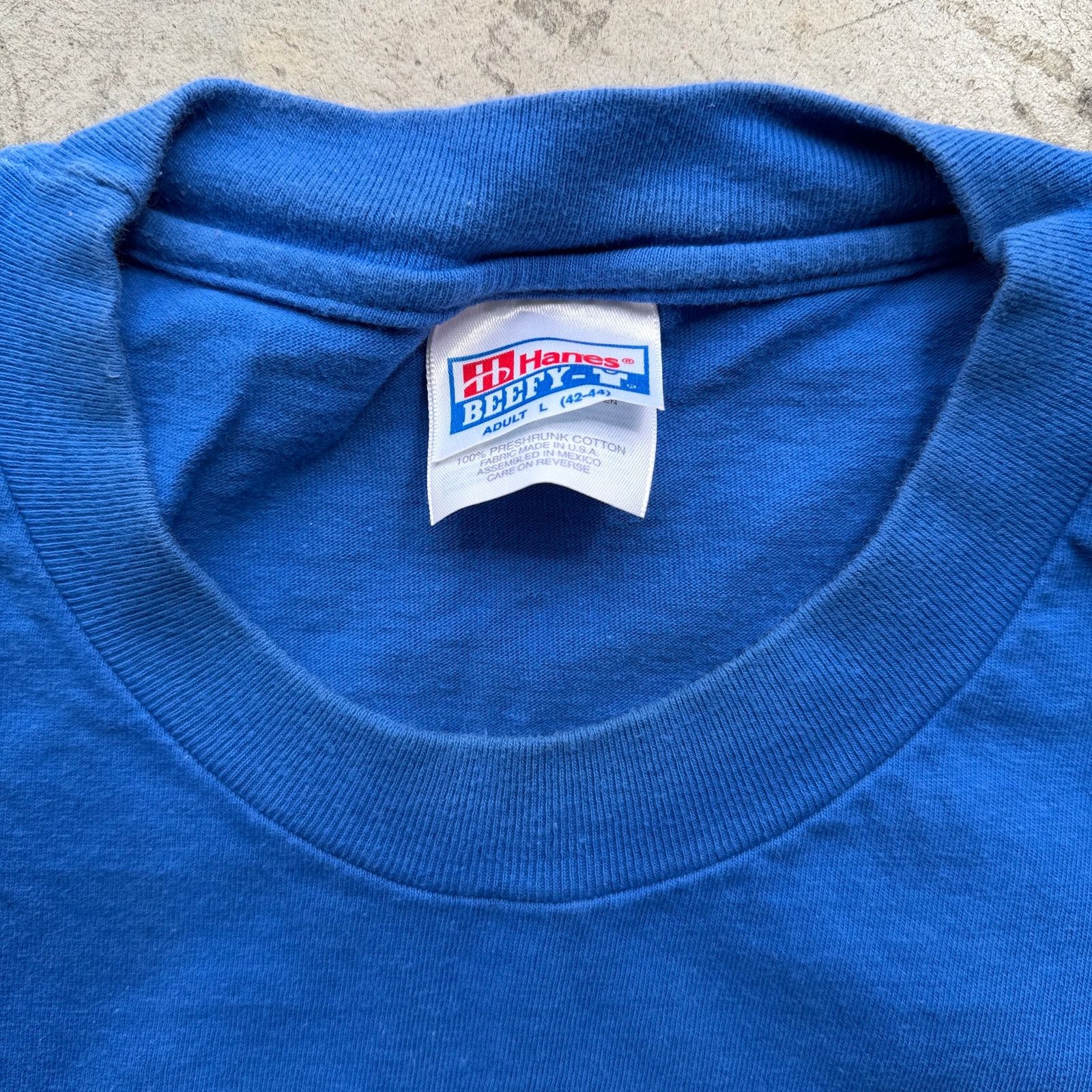 Hanes 1997 Catalina Round Up Seahorse Cowboy Graphic T-Shirt Size US L / EU 52-54 / 3 - 4 Thumbnail