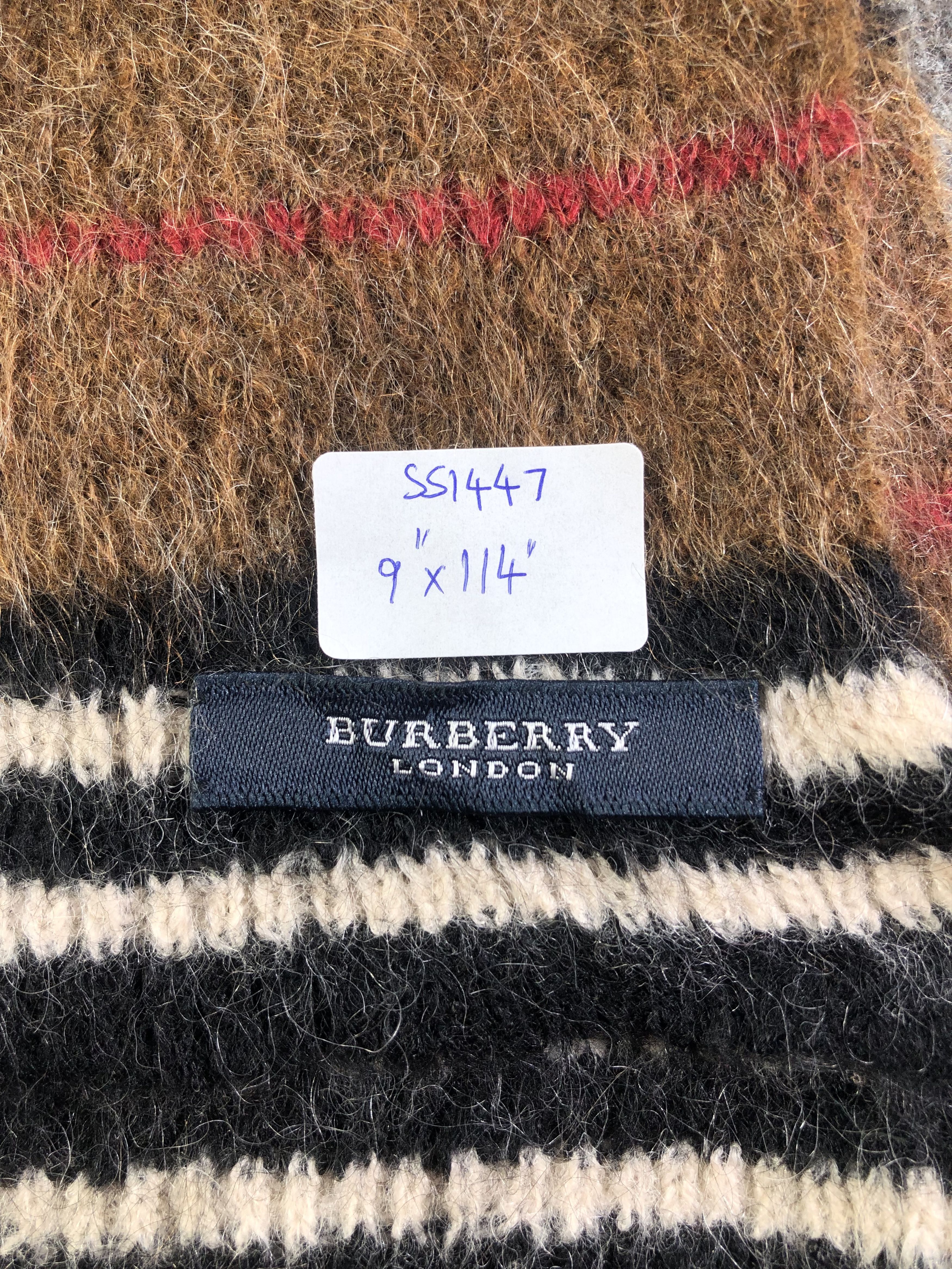 Burberry Burberry Mohair Scarf / Muffler / Neckwear SS1447 Size ONE SIZE - 4 Thumbnail