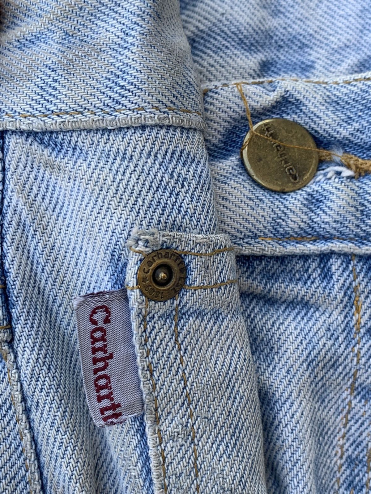 Carhartt Distressed CARHARTT vintage straight cut & dirty. Size US 32 / EU 48 - 5 Thumbnail