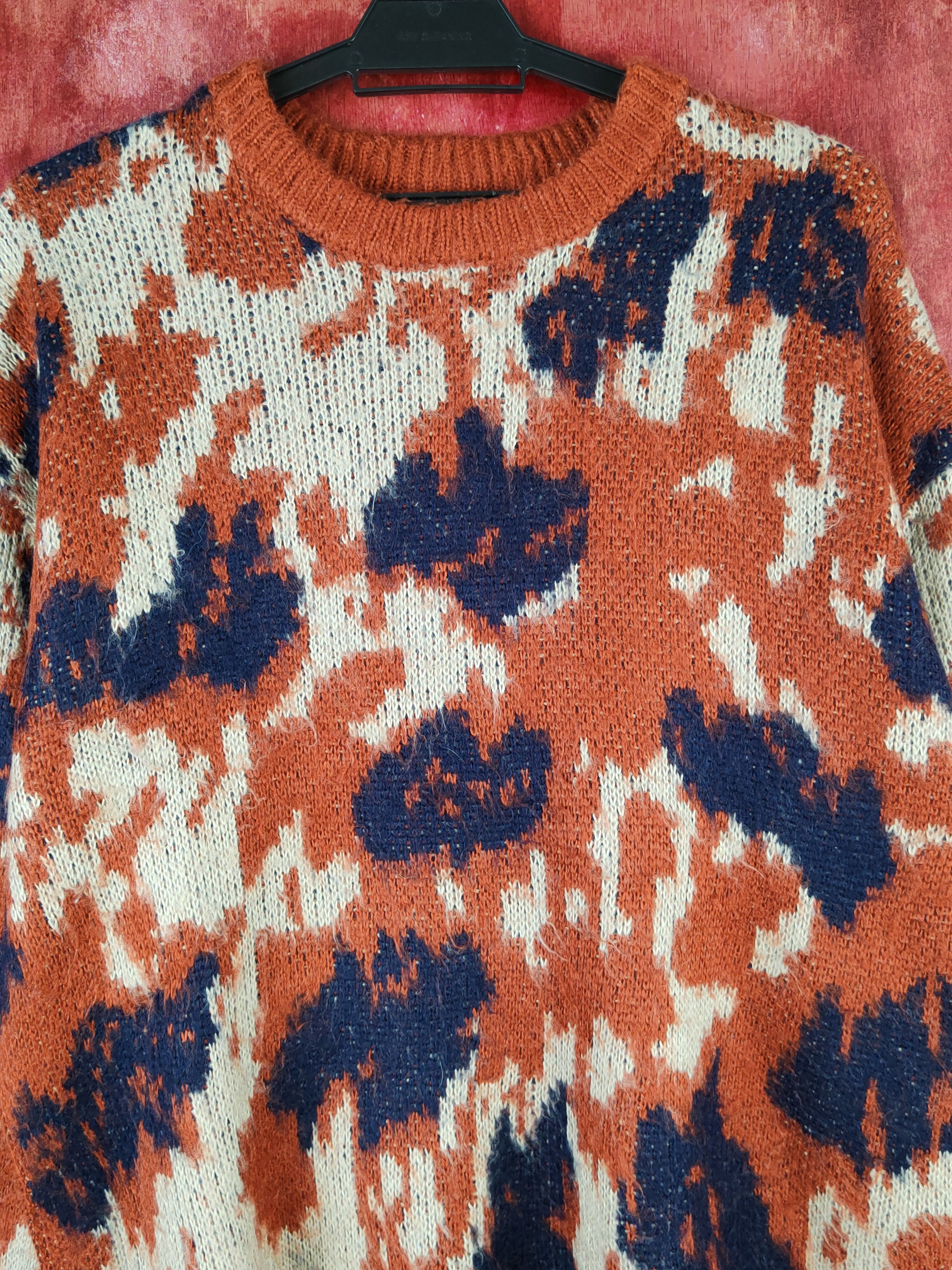 Japanese Brand GRL Dark Orange camo Knitwear Sweatshirts #S1687 Size L / US 10 / IT 46 - 2 Thumbnail