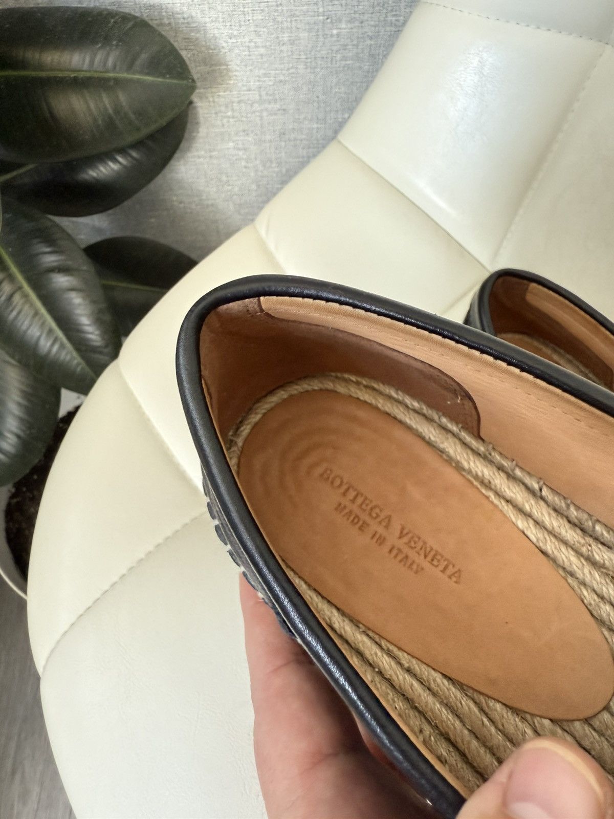 Bottega Veneta Bottega Veneta Woven Leather Loafers Shoes Espadrille Sole Size US 8 / EU 41 - 16 Thumbnail
