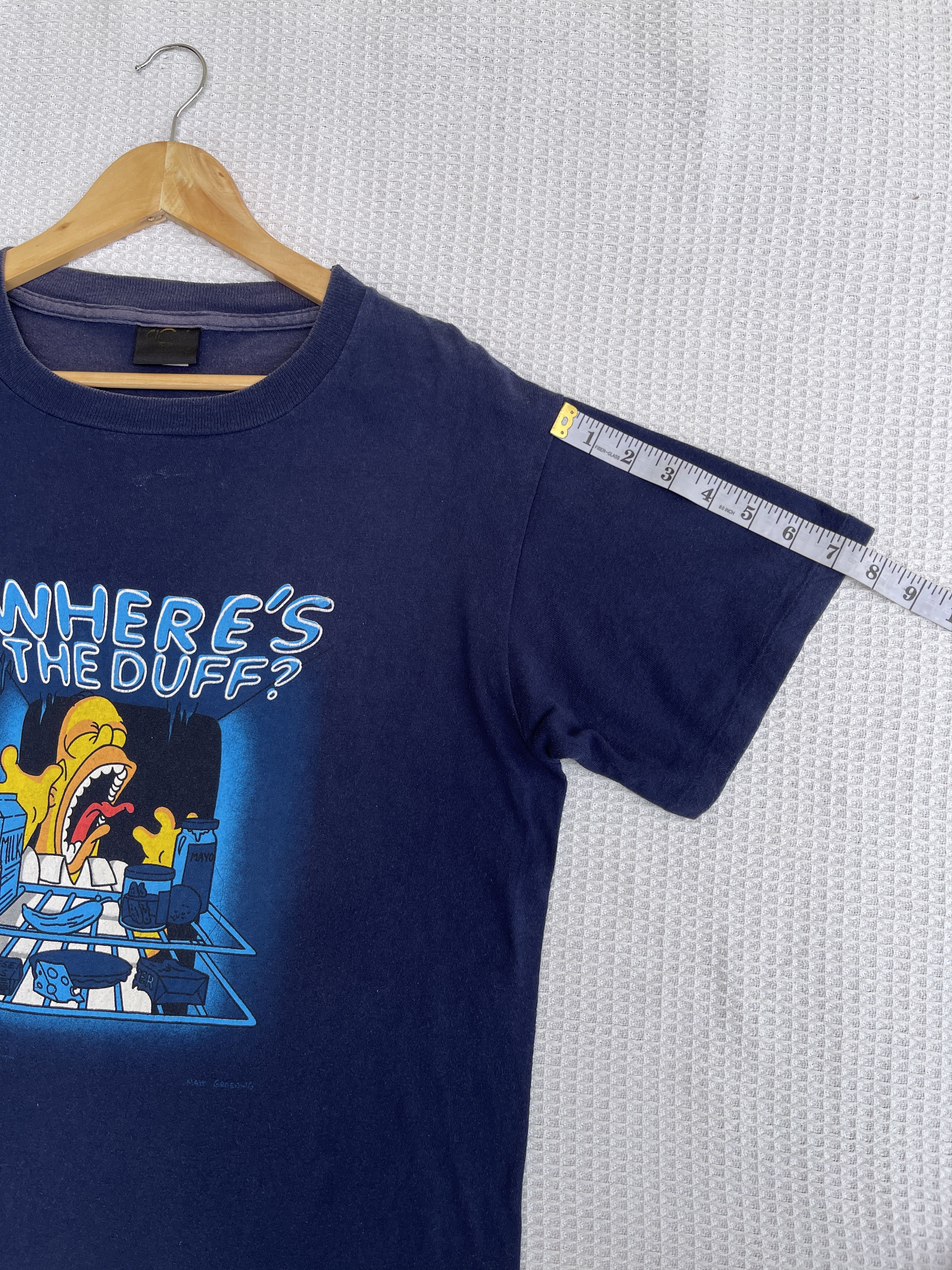Cartoon Network Rare🔥Vtg90s The Simpson Cartoon Matt Groening Faded Tee Size US M / EU 48-50 / 2 - 12 Thumbnail