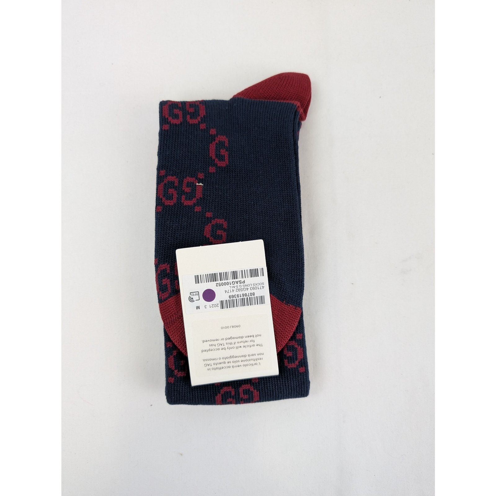 Gucci o1rshd1 Size: M / Long Socks in Navy/Red Size ONE SIZE - 2 Thumbnail