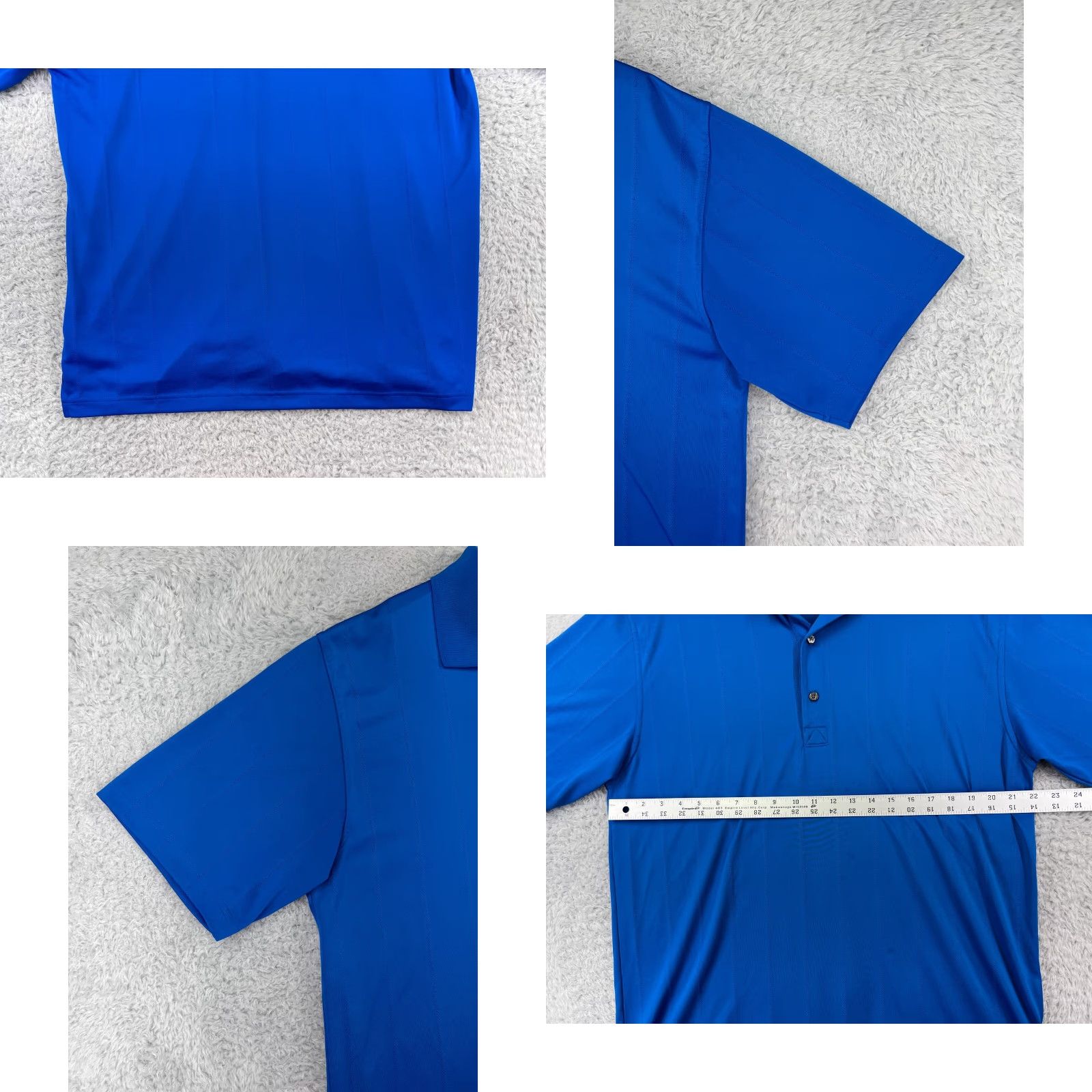 Vintage Greg Norman Polo Shirt Mens Large Blue Golf Play Dry Polyester Shark Size US L / EU 52-54 / 3 - 8 Thumbnail