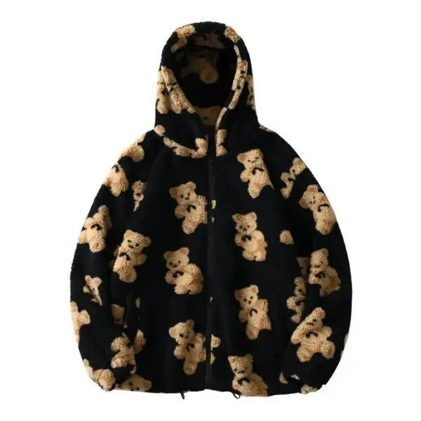 Other Bears Teddy Black Hoodie Sweatshirt Pullover Jersey Jumper Size US XL / EU 56 / 4 - 5 Thumbnail