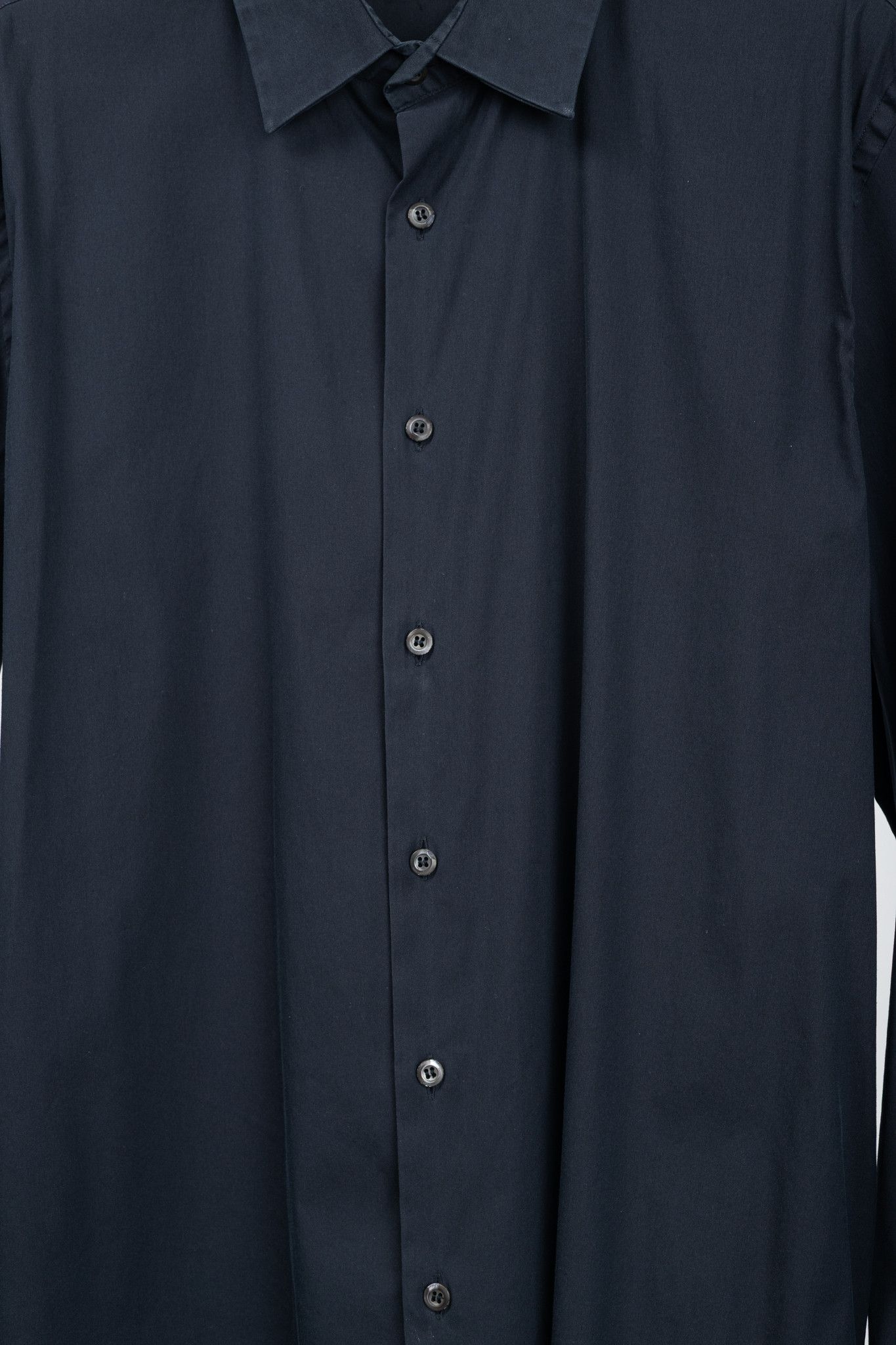 Prada Prada Navy Cotton-Poplin Buttoned Shirt Size US XL / EU 56 / 4 - 7 Thumbnail