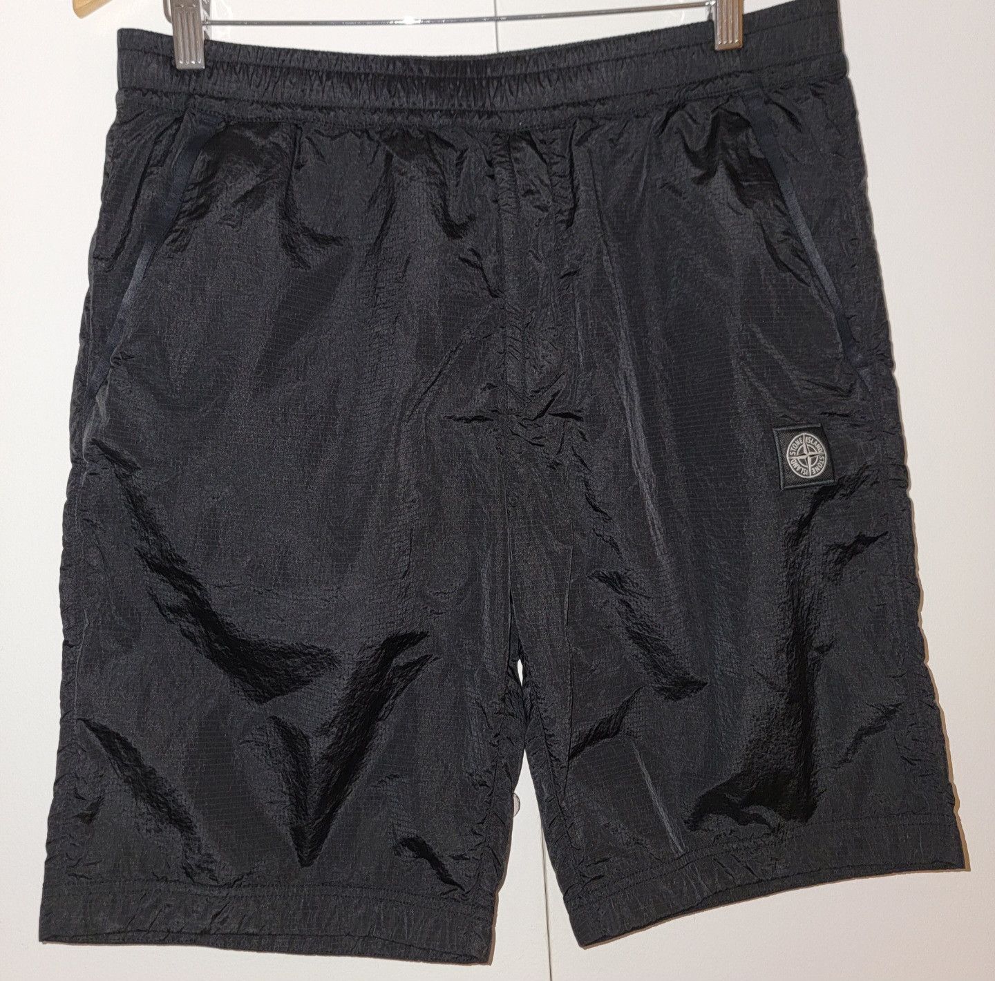 Stone Island RARE Stone Island Fleece Bermuda Nylon Metal Shorts Large Size US 36 / EU 52 - 1 Thumbnail