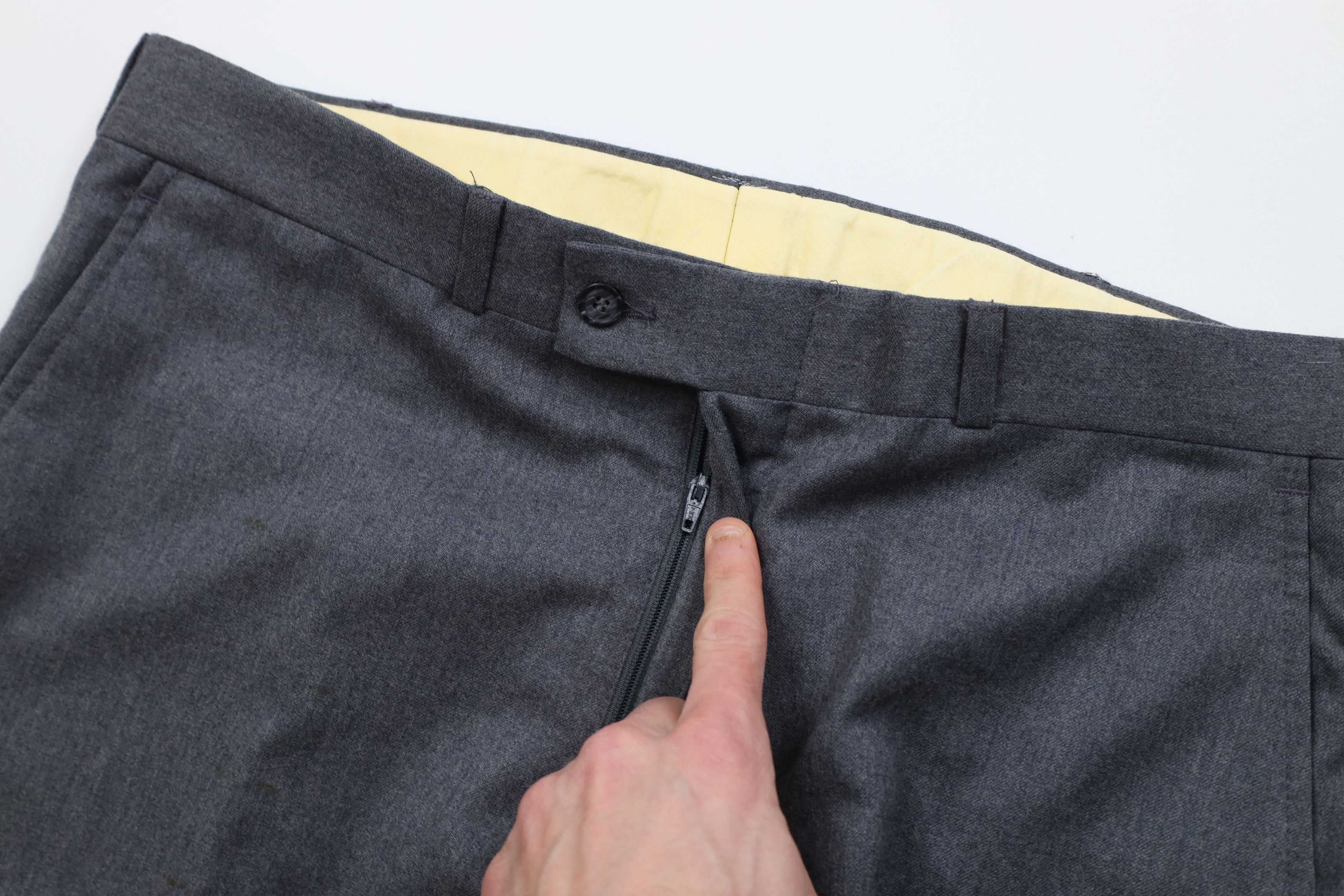 Vintage Vintage 70s Streetwear Flared Wide Leg Chino Pants Gray USA Size US 36 / EU 52 - 7 Thumbnail