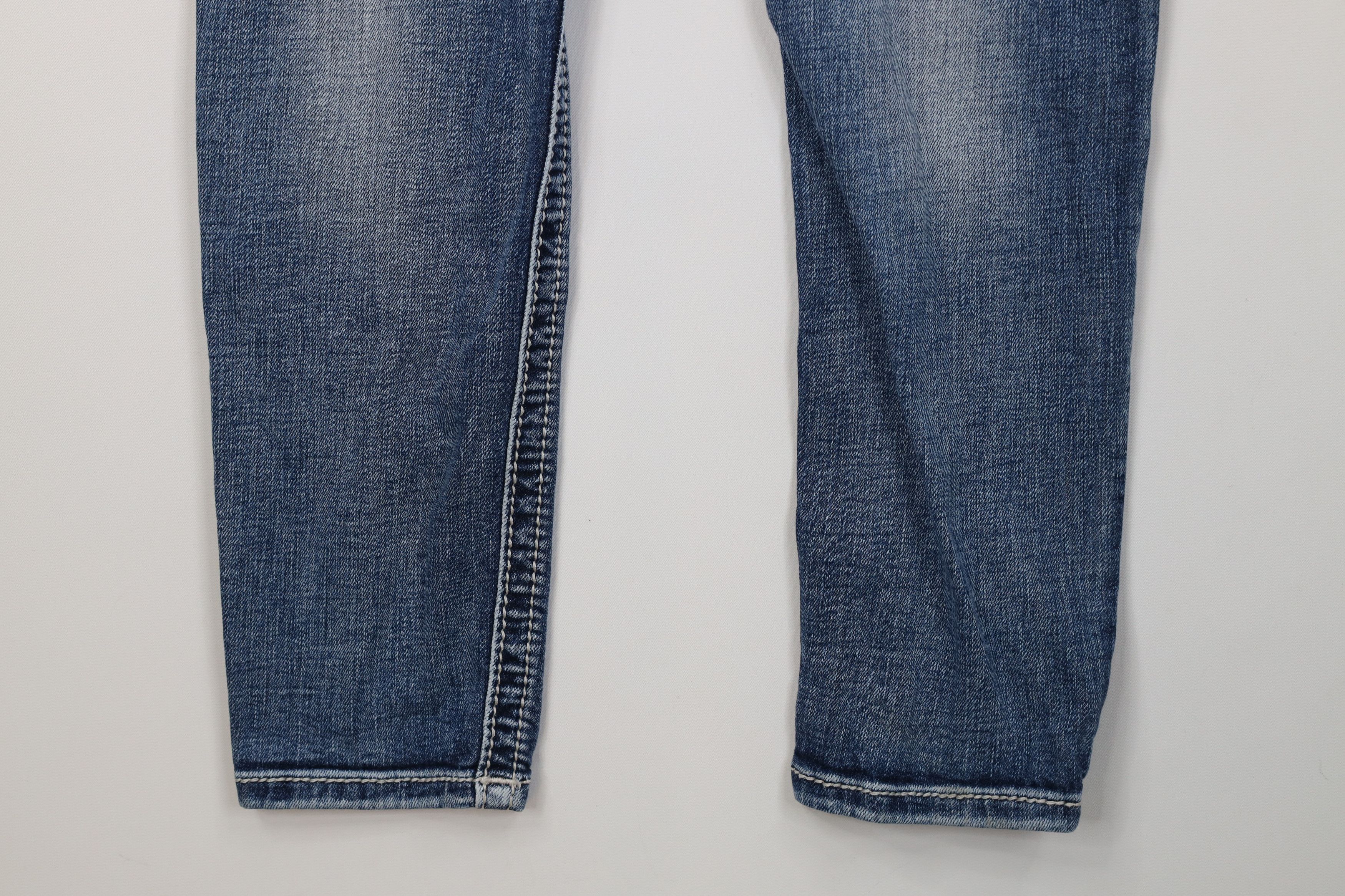 Miss Me Miss Me Stitch Jeweled Hailey Skinny Leg Denim Jeans Blue Size 29" - 12 Thumbnail